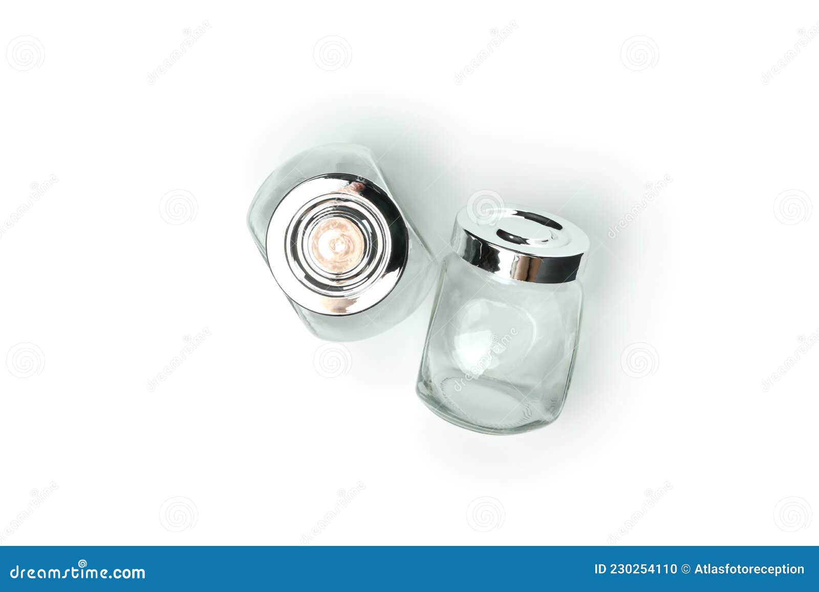 Empty Kitchen Jars Isolated on White Background Stock Photo Image of