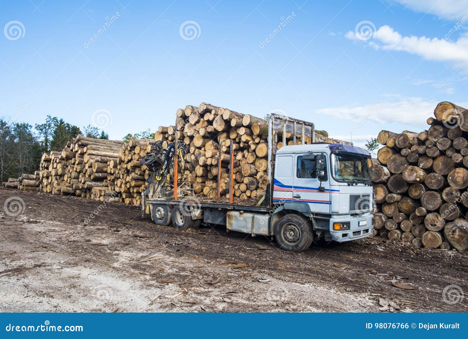 an-empty-log-truck-editorial-photo-image-of-transport-98076766