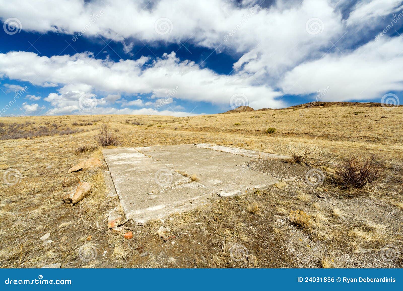 empty lot in barren field