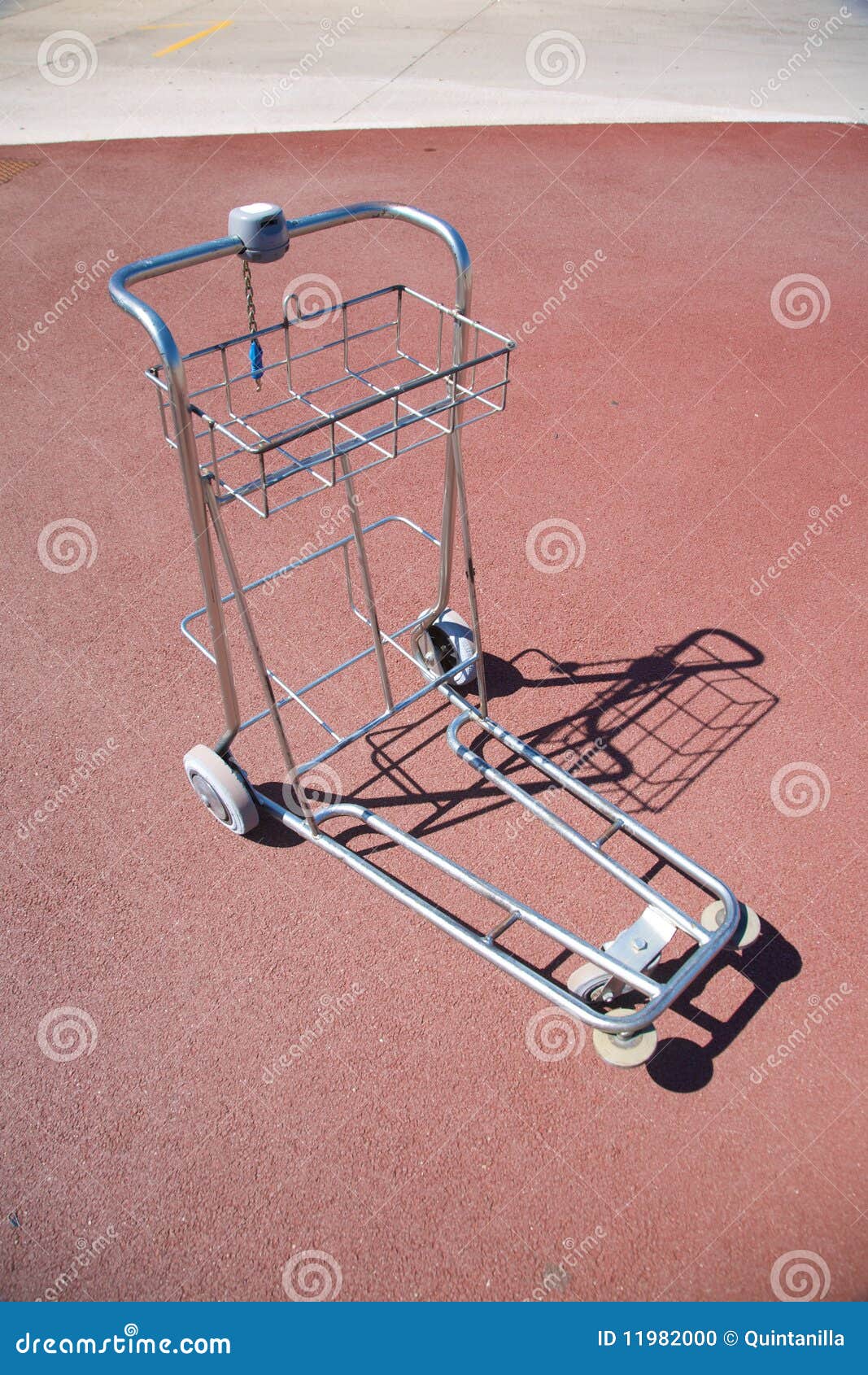Empty luggage cart stock photo. Image of travel, case 11982000