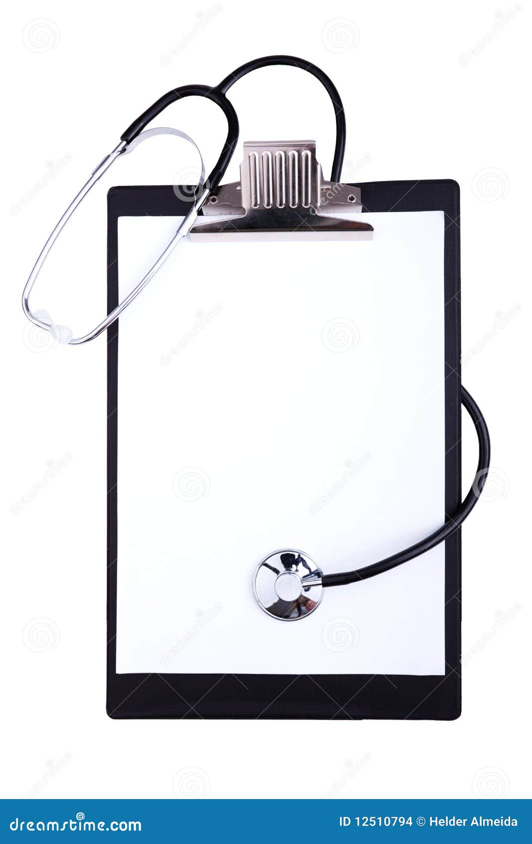 Empty medical clipboard stock photo. Image of diagnostic 12510794