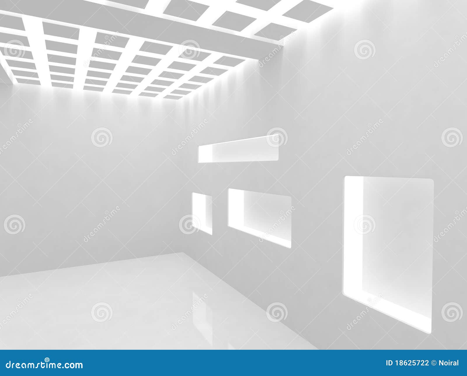 Empty modern shop stock illustration. Illustration of interior - 18625722