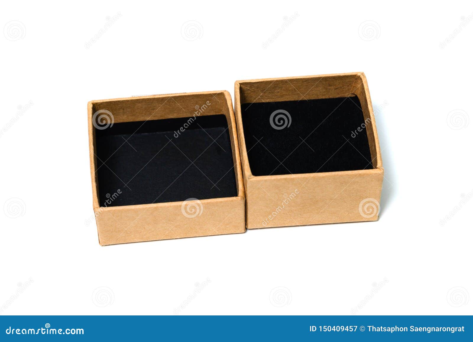 Download Empty Opened Brown Small Cardboard Box With Lid For Mock ...