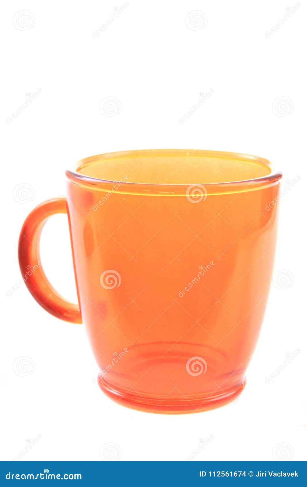 Empty orange glass cup stock photo. Image of empty, plastic 112561674