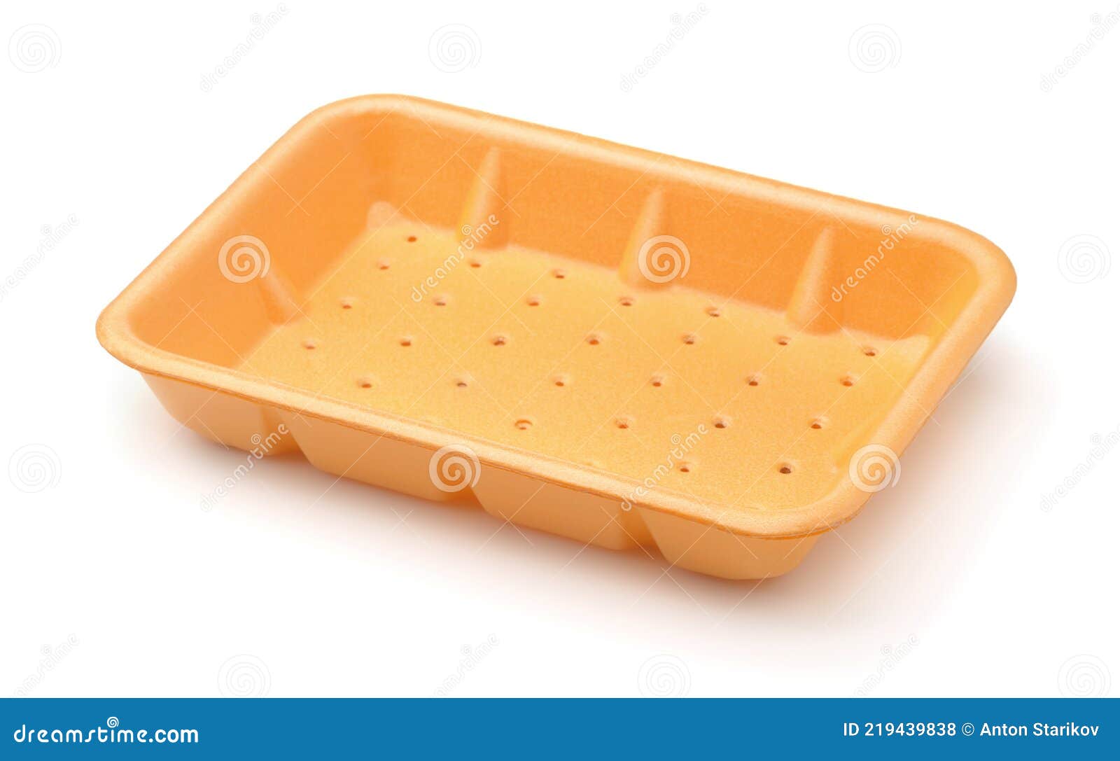Empty Orange Styrofoam Food Tray Stock Photo Image of rectangle, pack