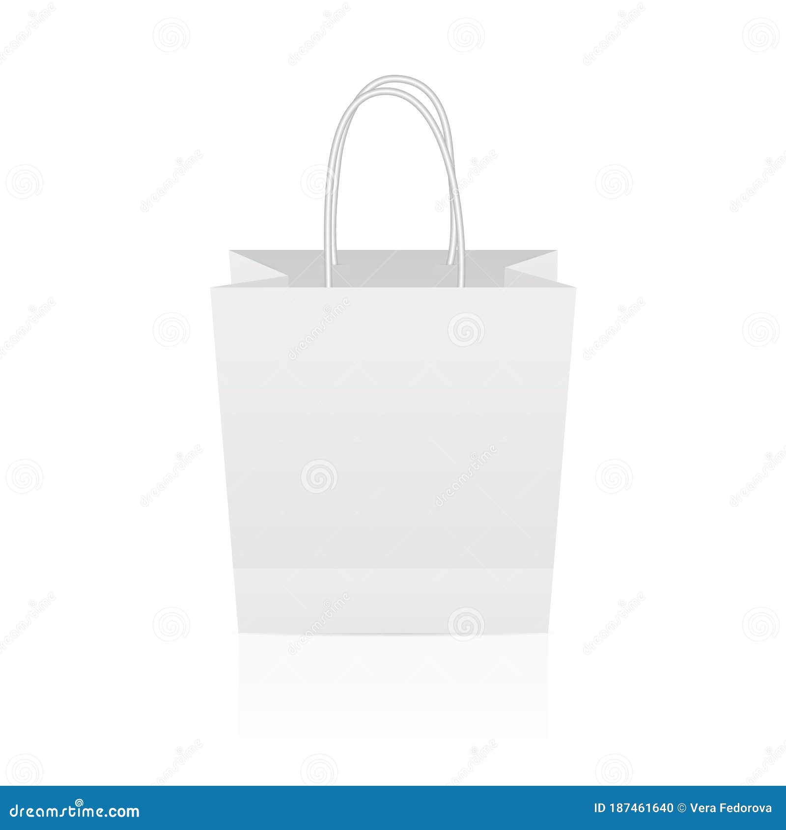 Download Empty Paper Shopping Bag Isolated On White Background ...