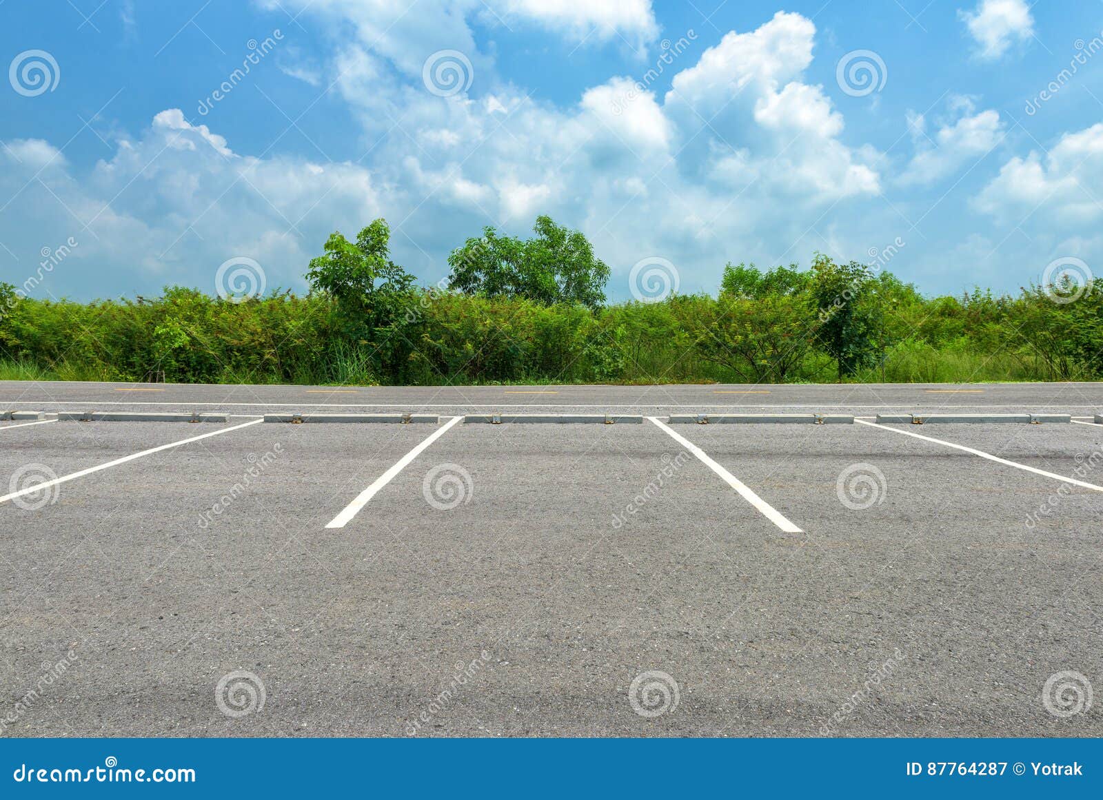 Empty parking lot stock image. Image of fresh, contrast 87764287