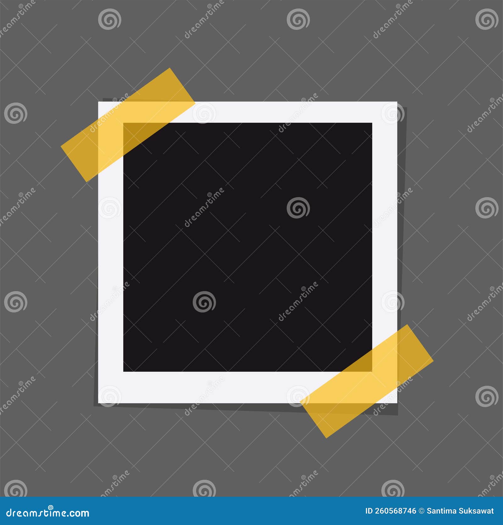 Empty Photo Frame Vector Illustration Stock Vector - Illustration of ...