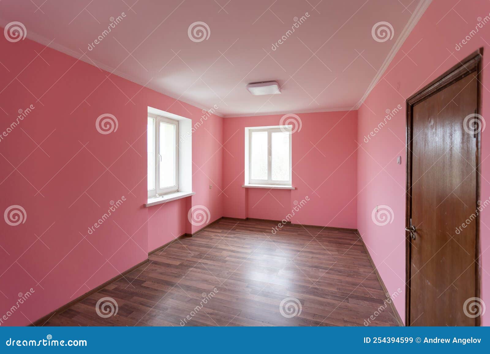 Empty Pink Room Interior for Design and Decoration Stock Image Image