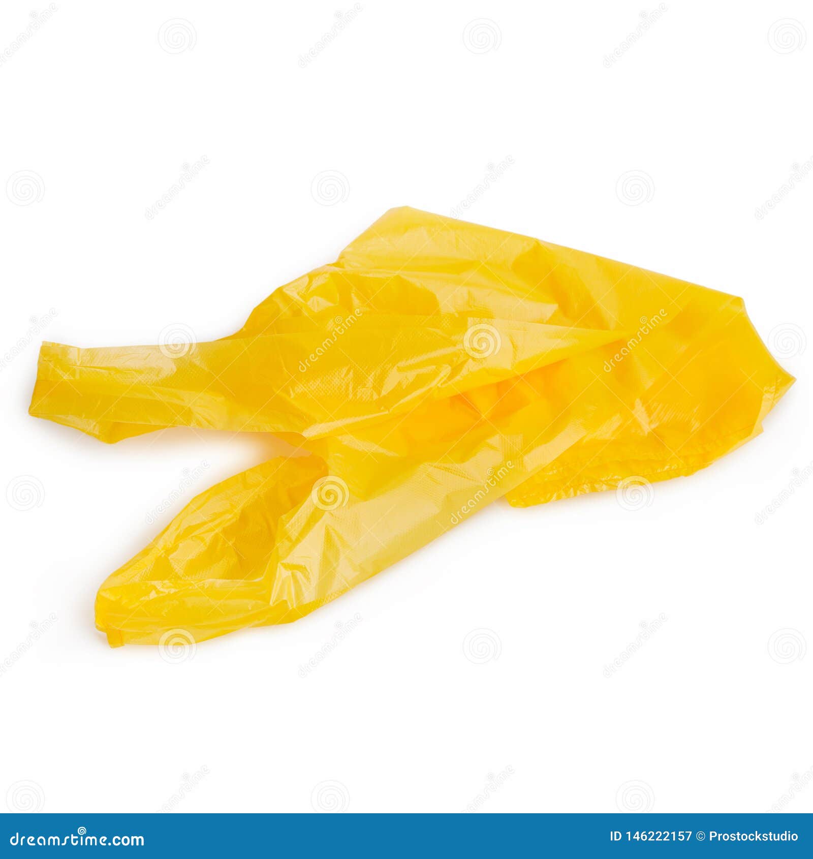 Empty plastic bag on white stock image. Image of crumpled 146222157
