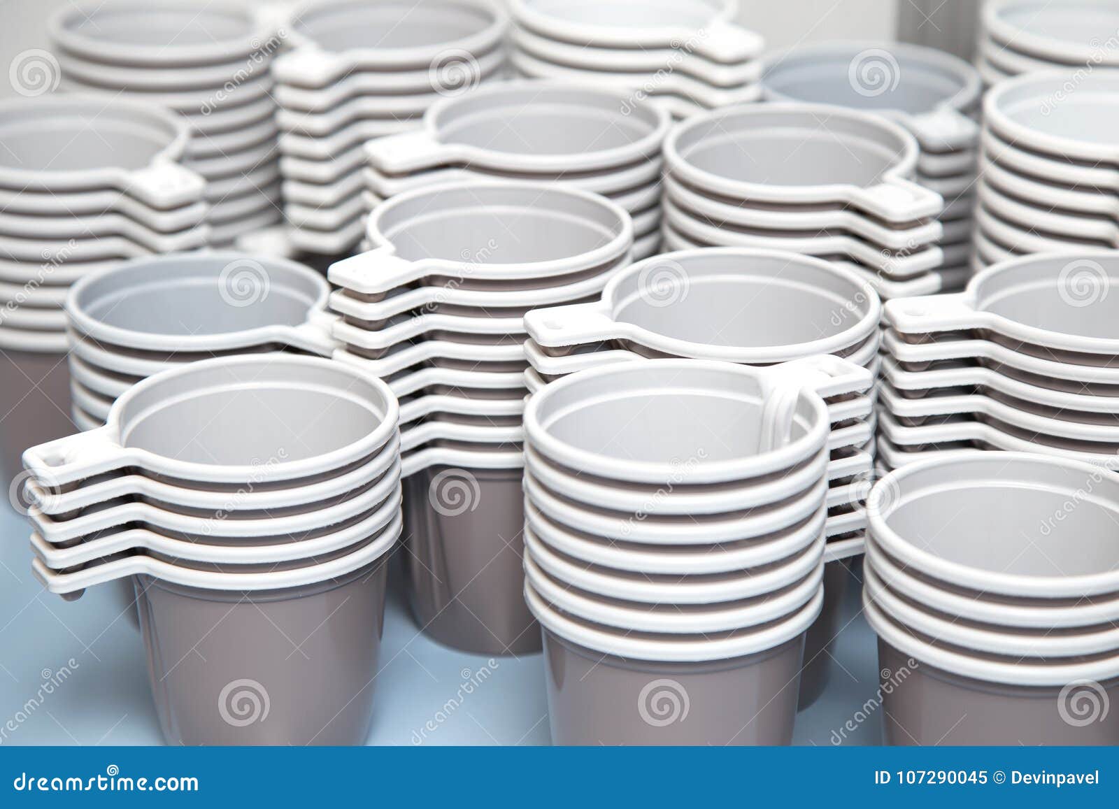 Empty Plastic Cups for Tea and Coffee Stock Image Image of kitchen