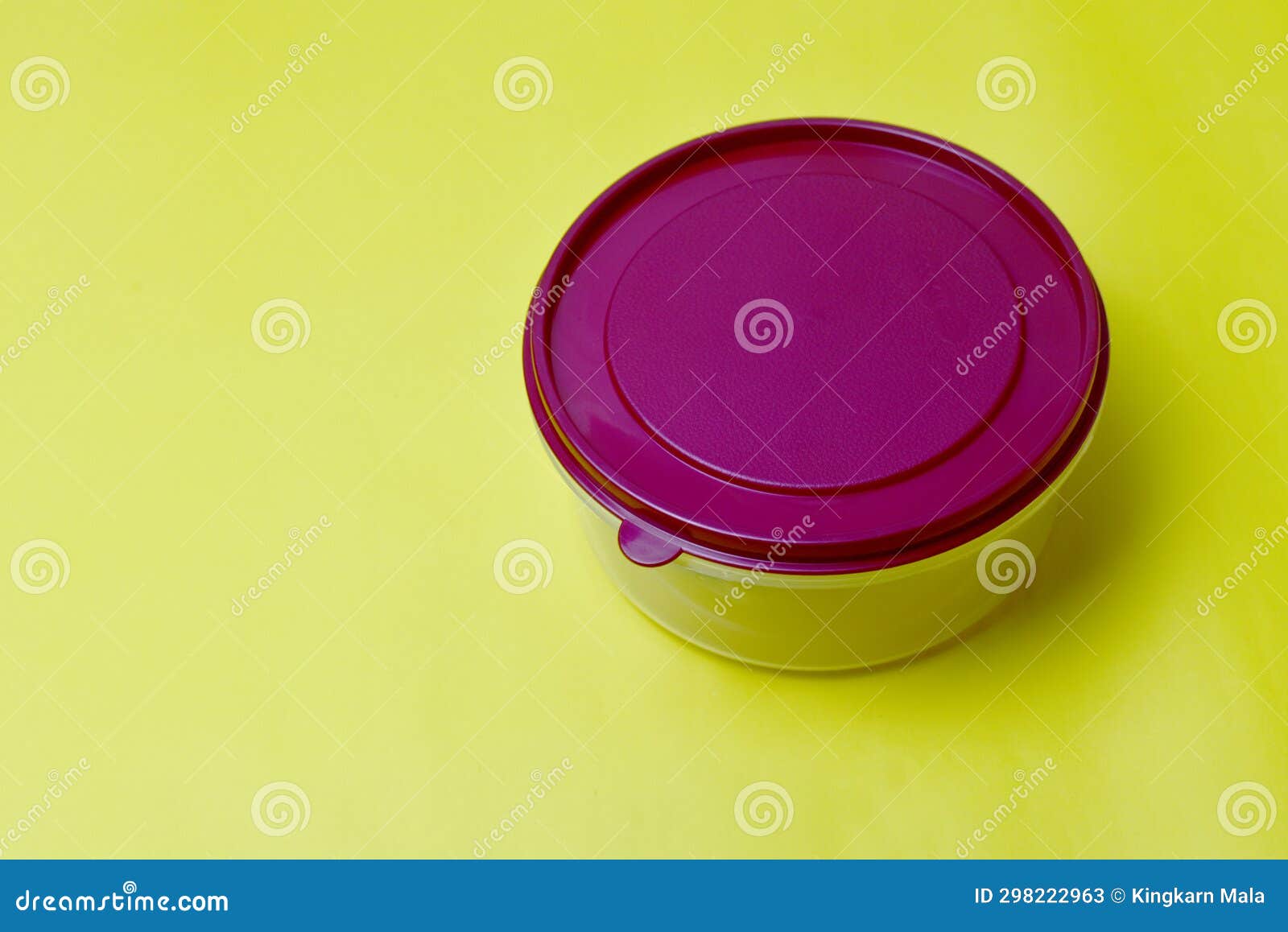 Empty Plastic Food Container with Red Lid. the Box is Clear Stock Image Image of lifestyle