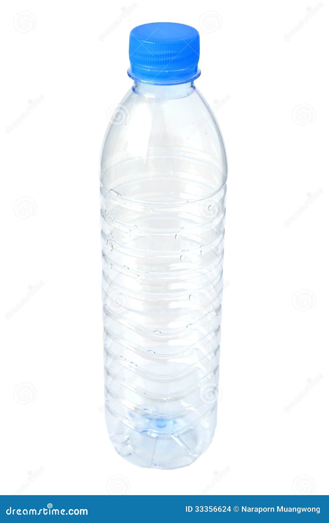 Empty plastic water bottle stock photo. Image of white - 33356624