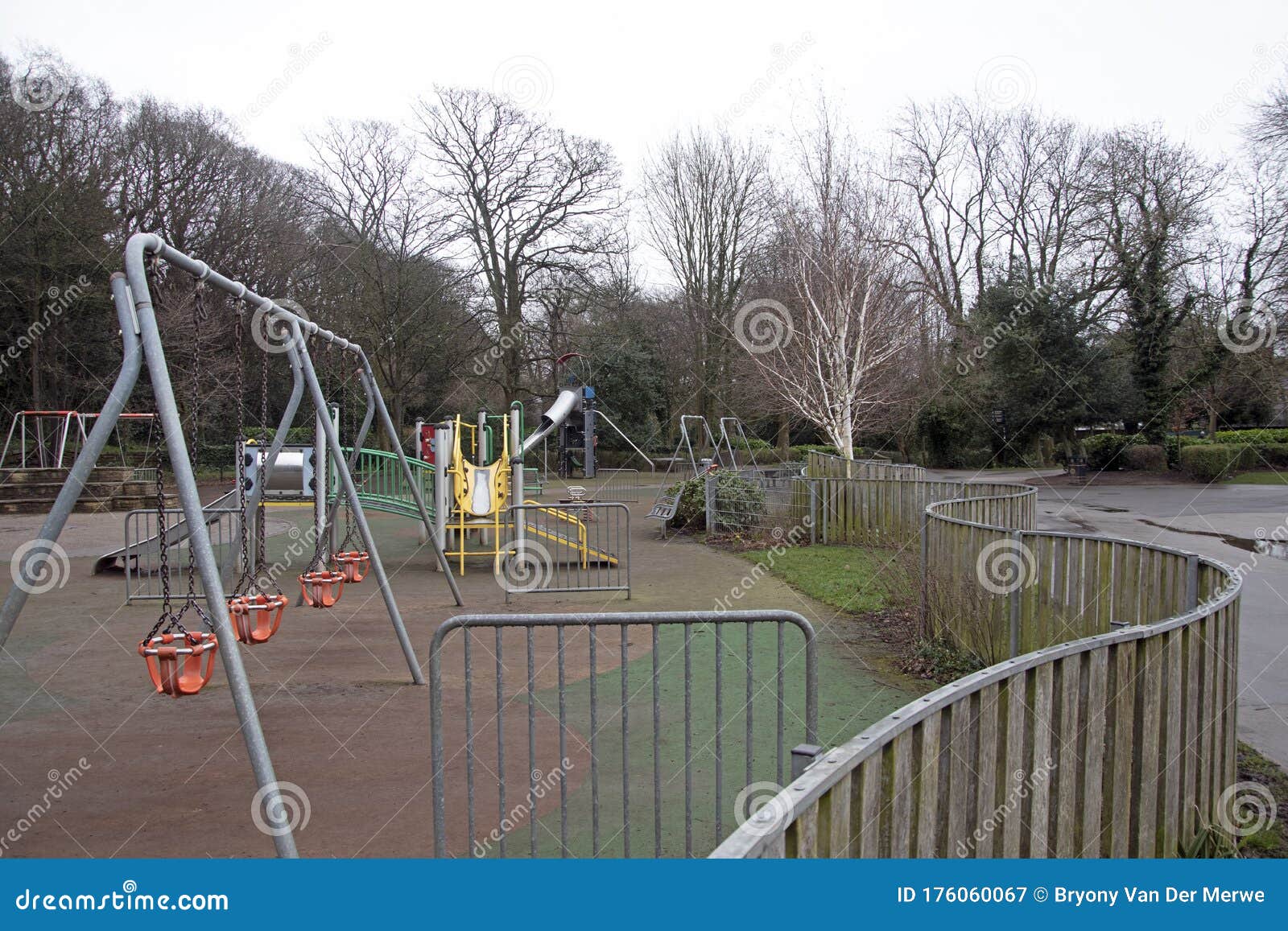 empty playground due to self-isolation