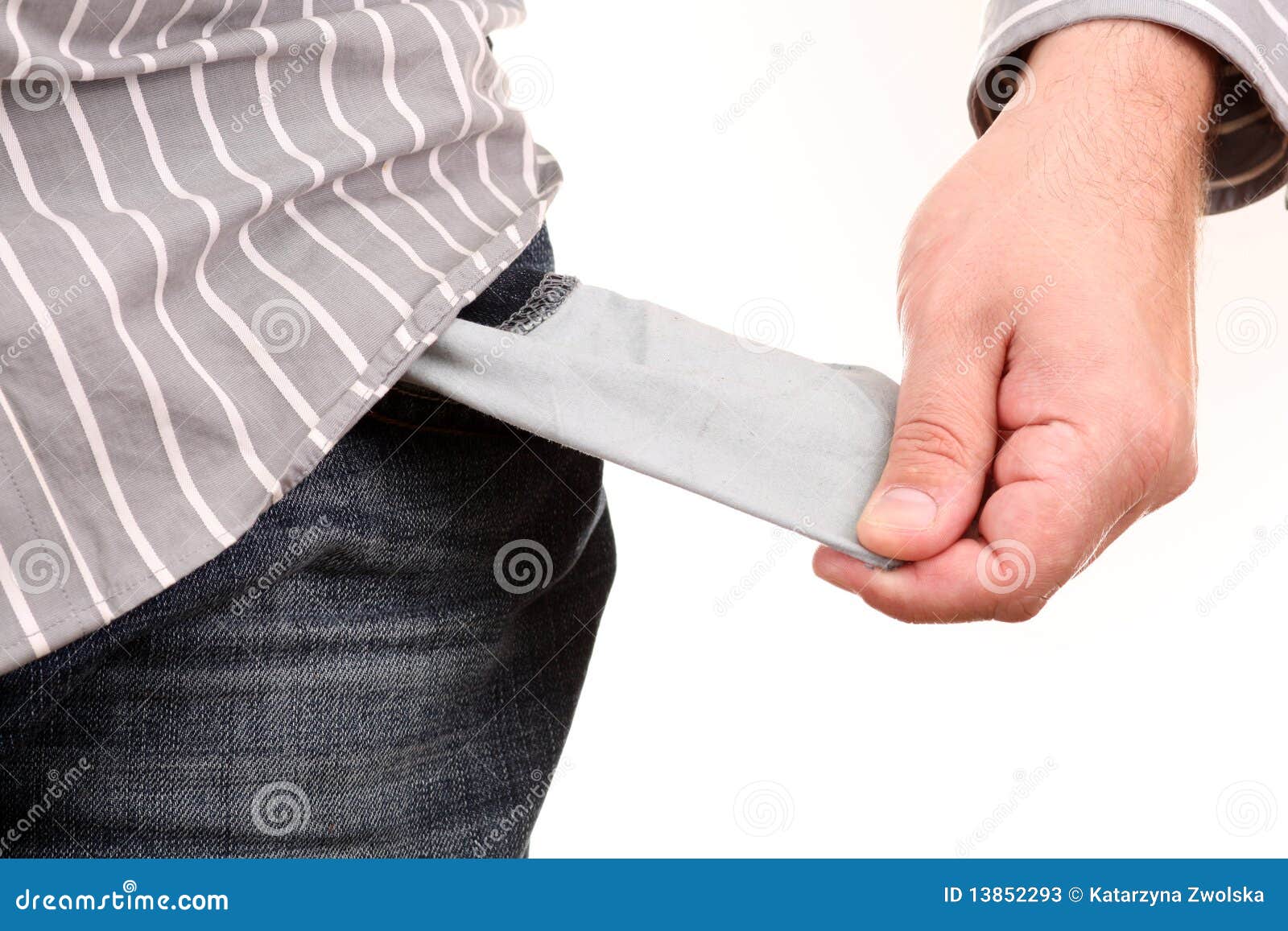 Empty pocket stock image. Image of money, pocket, paying 13852293
