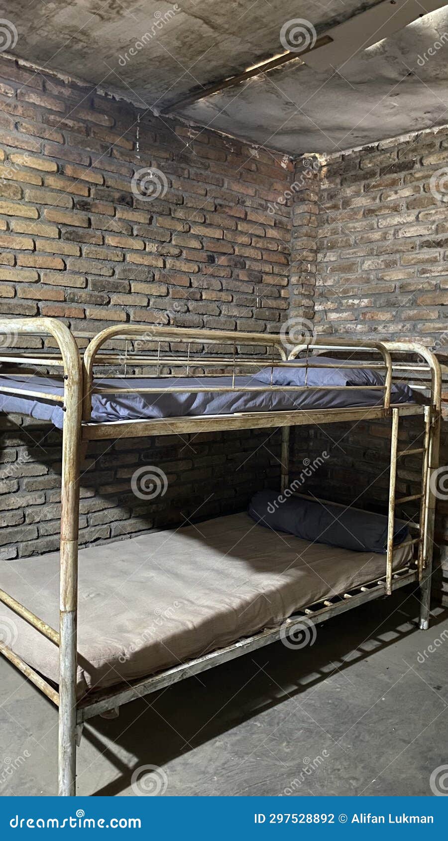 Empty Prison Cell with Bunk Bed Stock Photo Image of bedroom