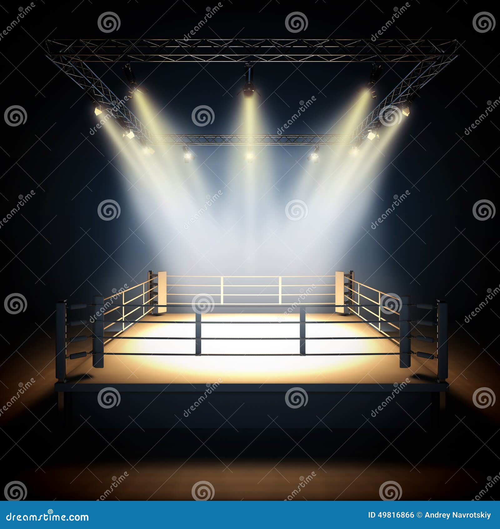 Empty Mma Arena Boxing Ring Background, Boxing Ring, 3d, Ring Background  Image And Wallpaper for Free Download