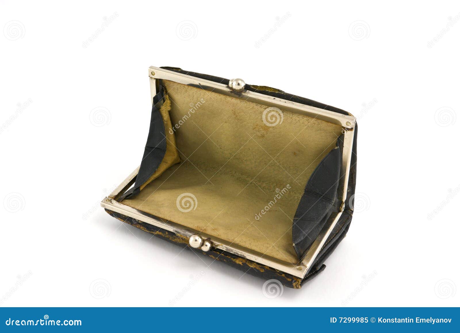 Senior see the empty purse - Stock Image - Everypixel
