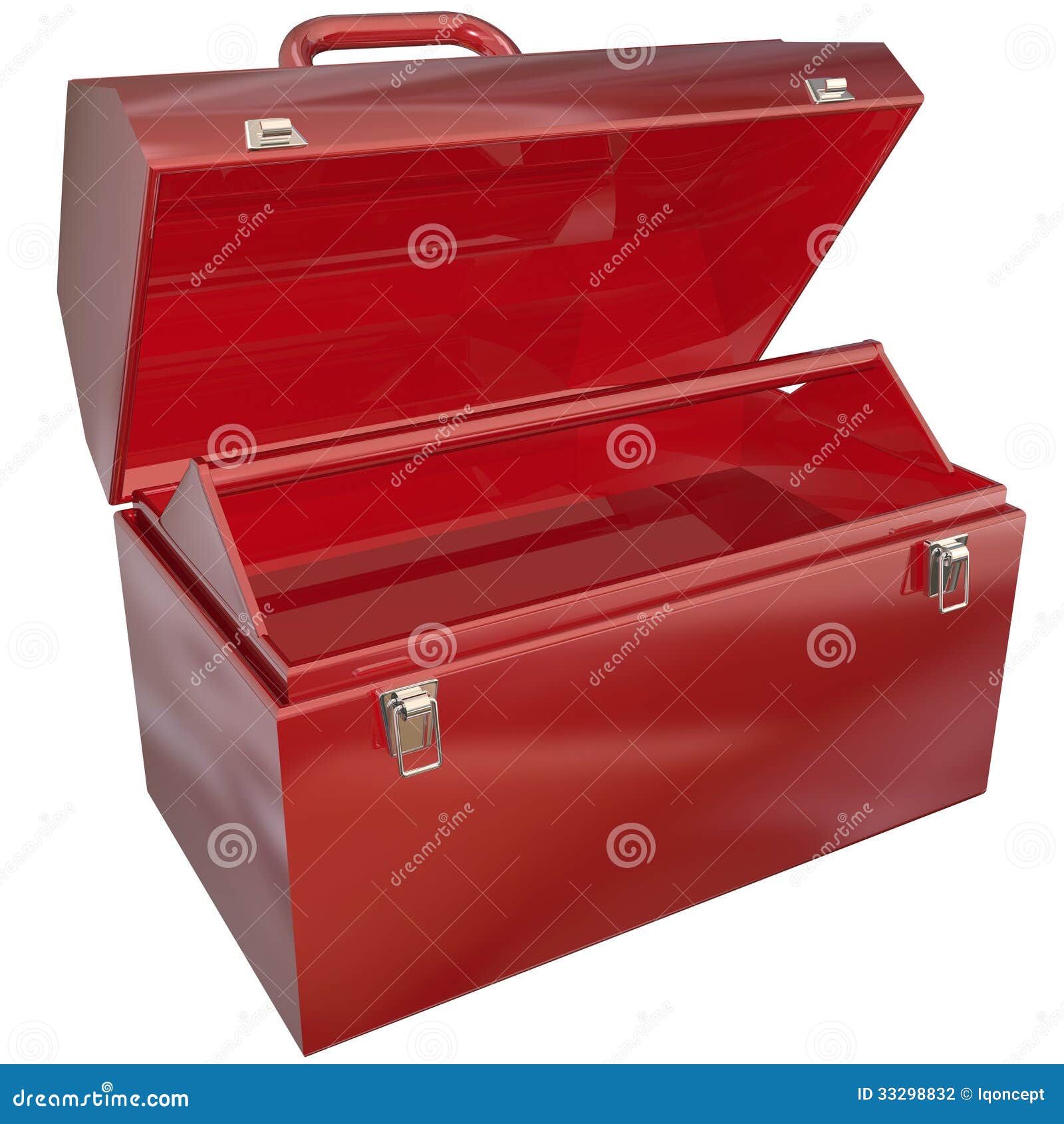 Empty Red Toolbox for Your Copy or Message Blank Copyspace Stock  Illustration - Illustration of abled, message: 33298832