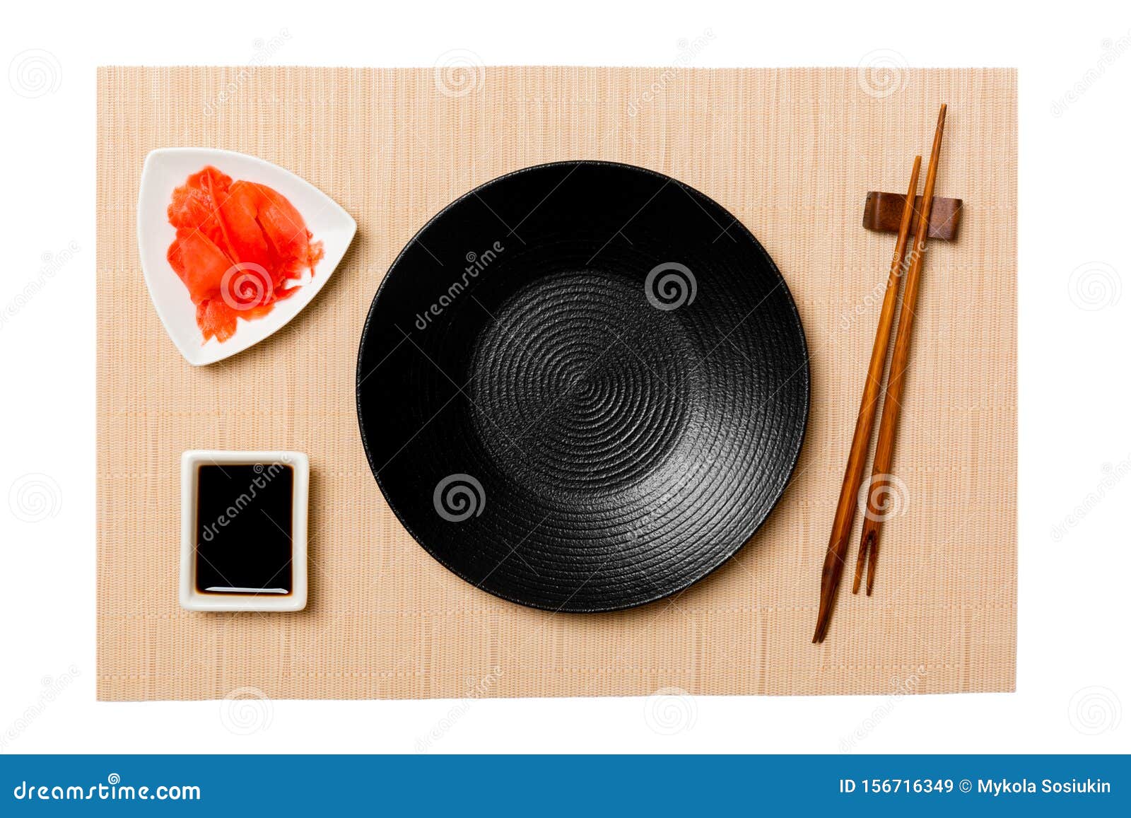 https://thumbs.dreamstime.com/z/empty-round-black-plate-chopsticks-sushi-ginger-soy-sauce-brown-mat-background-top-view-copy-space-you-design-156716349.jpg