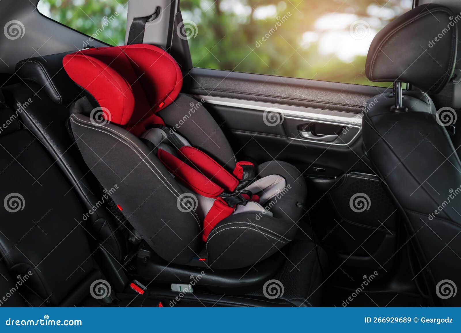 Empty Safety Seat for Baby or Child in Car Stock Image Image of