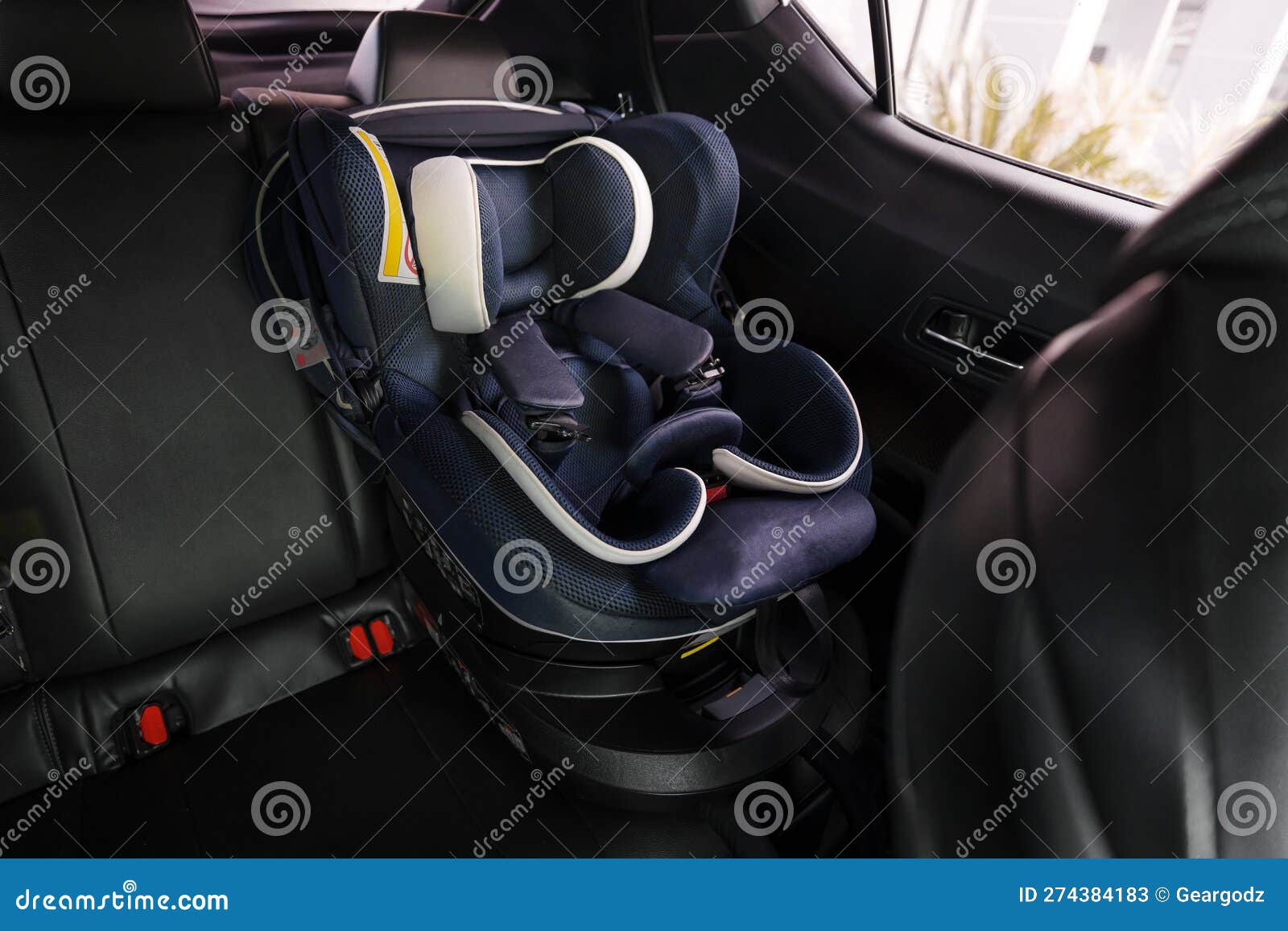 Empty Safety Seat for Baby or Child in Car Stock Image Image of