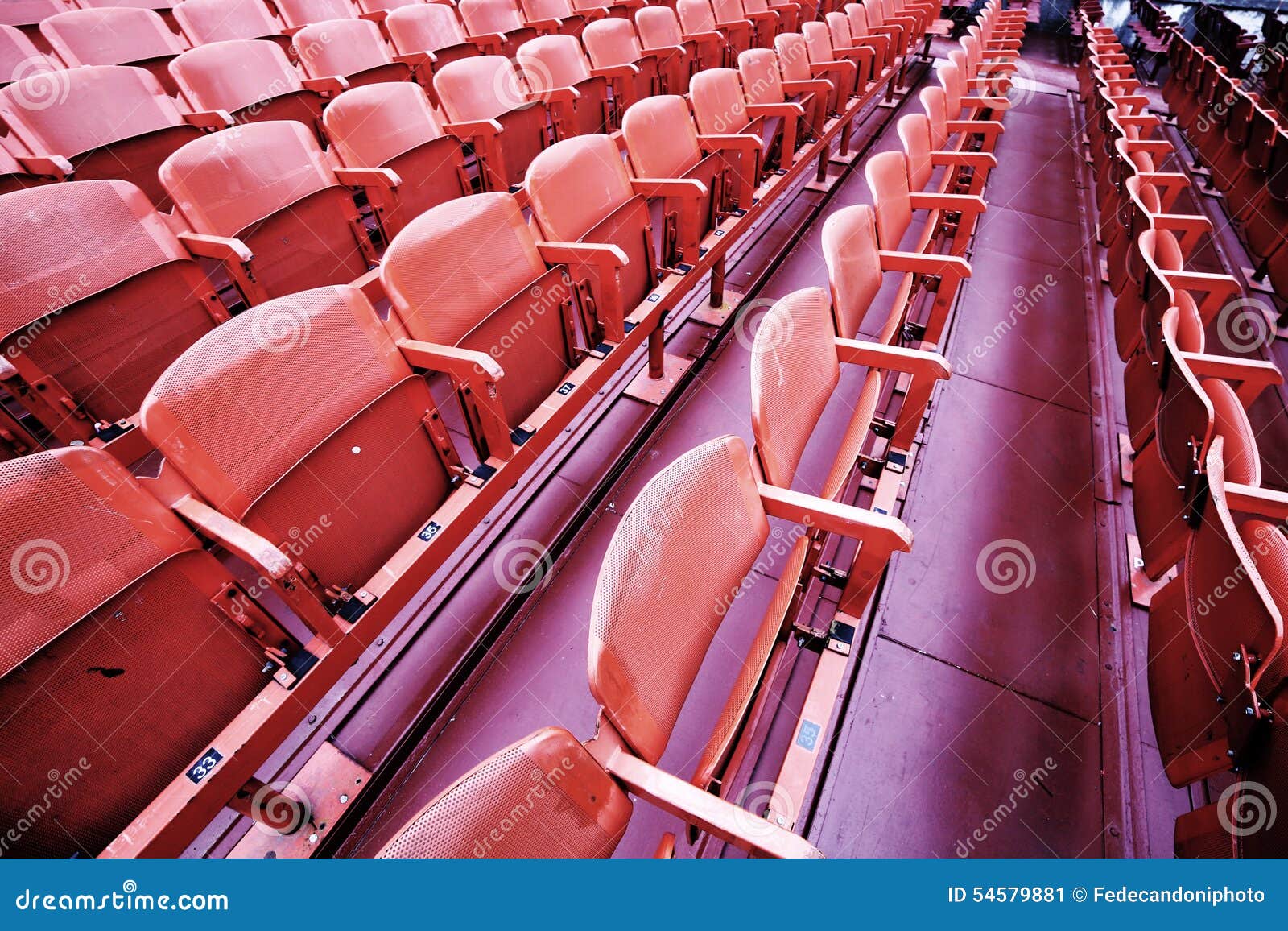 Empty Seats before the Sporting Event Stock Image Image of audience