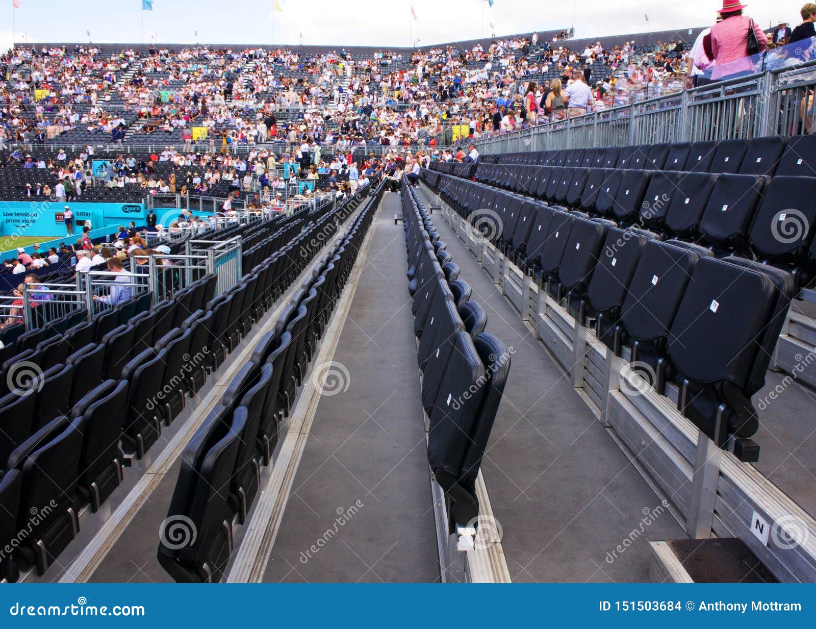 Empty Seats in Stadium editorial stock image