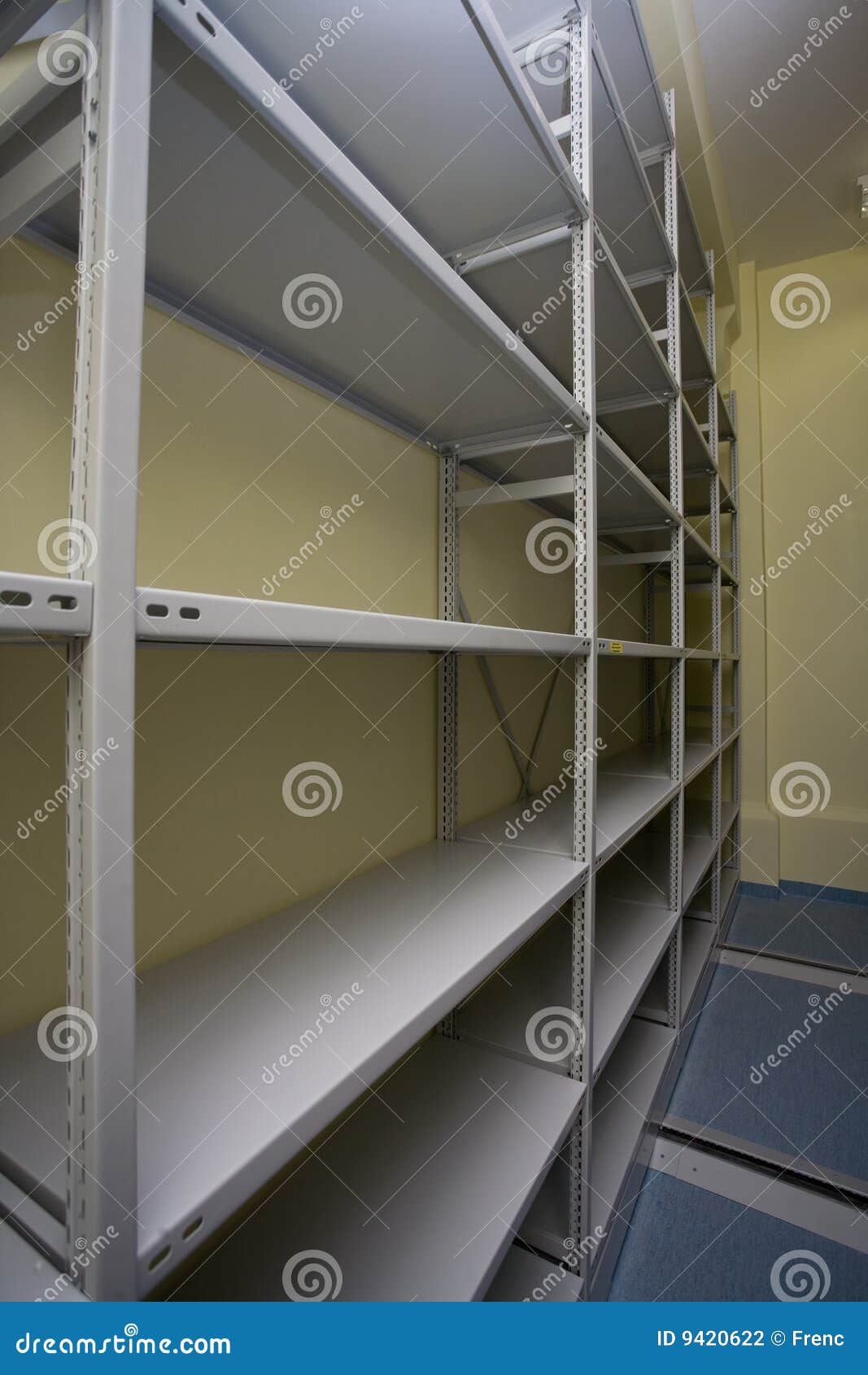 Empty shelves stock photo. Image of business, depository 9420622