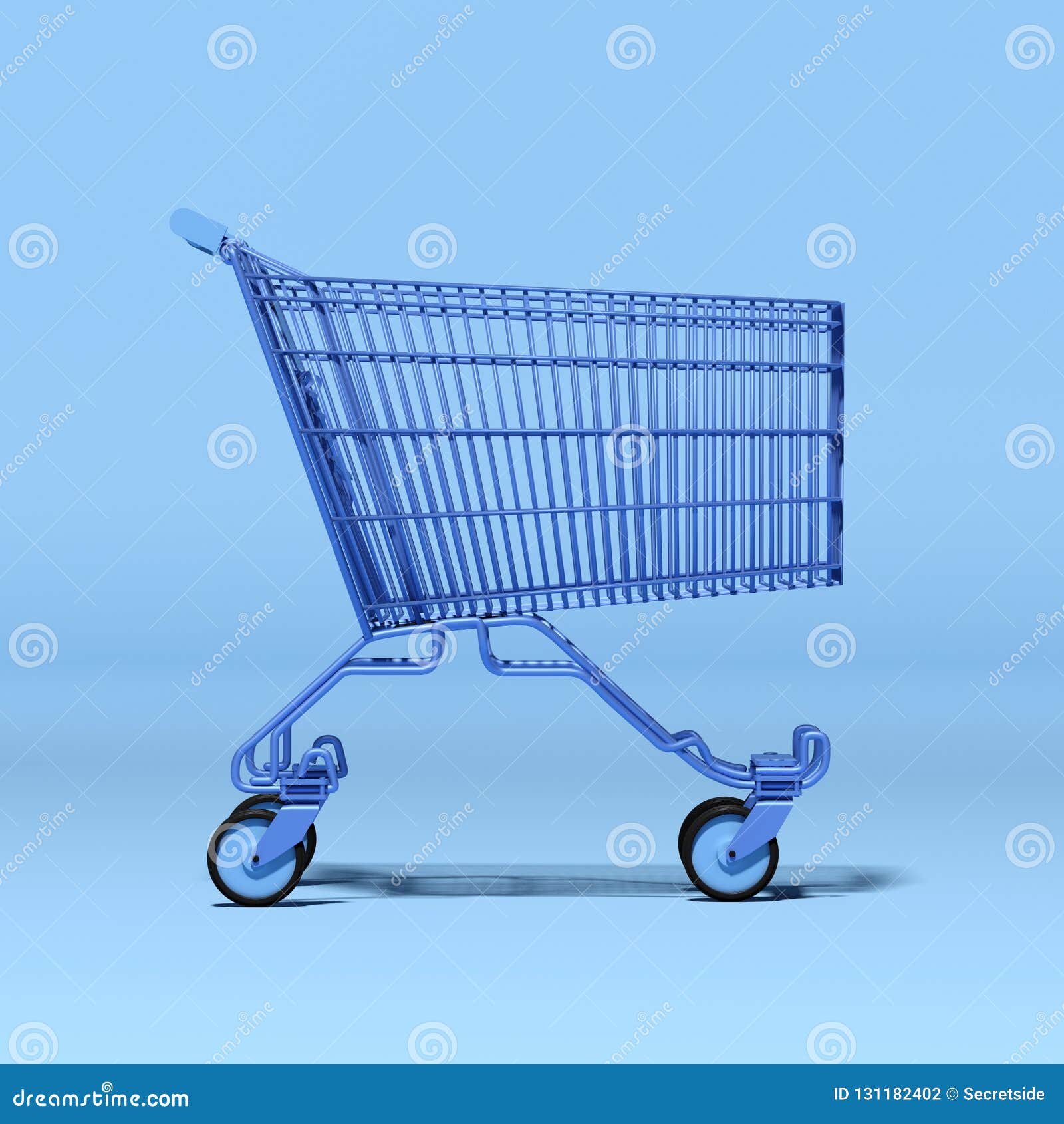 Empty shopping cart stock illustration. Illustration of label 131182402