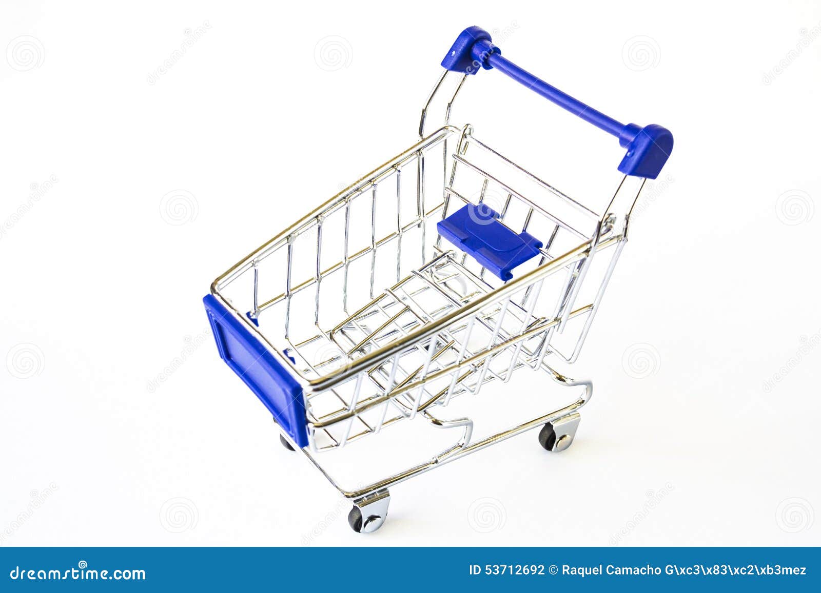 Empty shopping cart stock photo. Image of color, supermarket 53712692