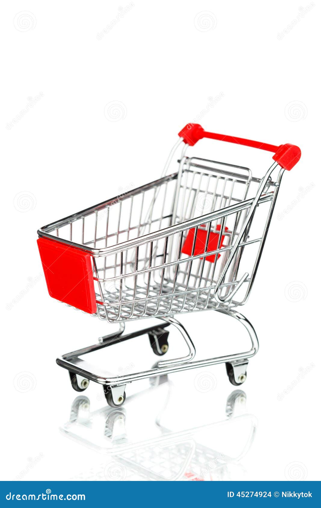 Empty shopping cart stock photo. Image of background 45274924