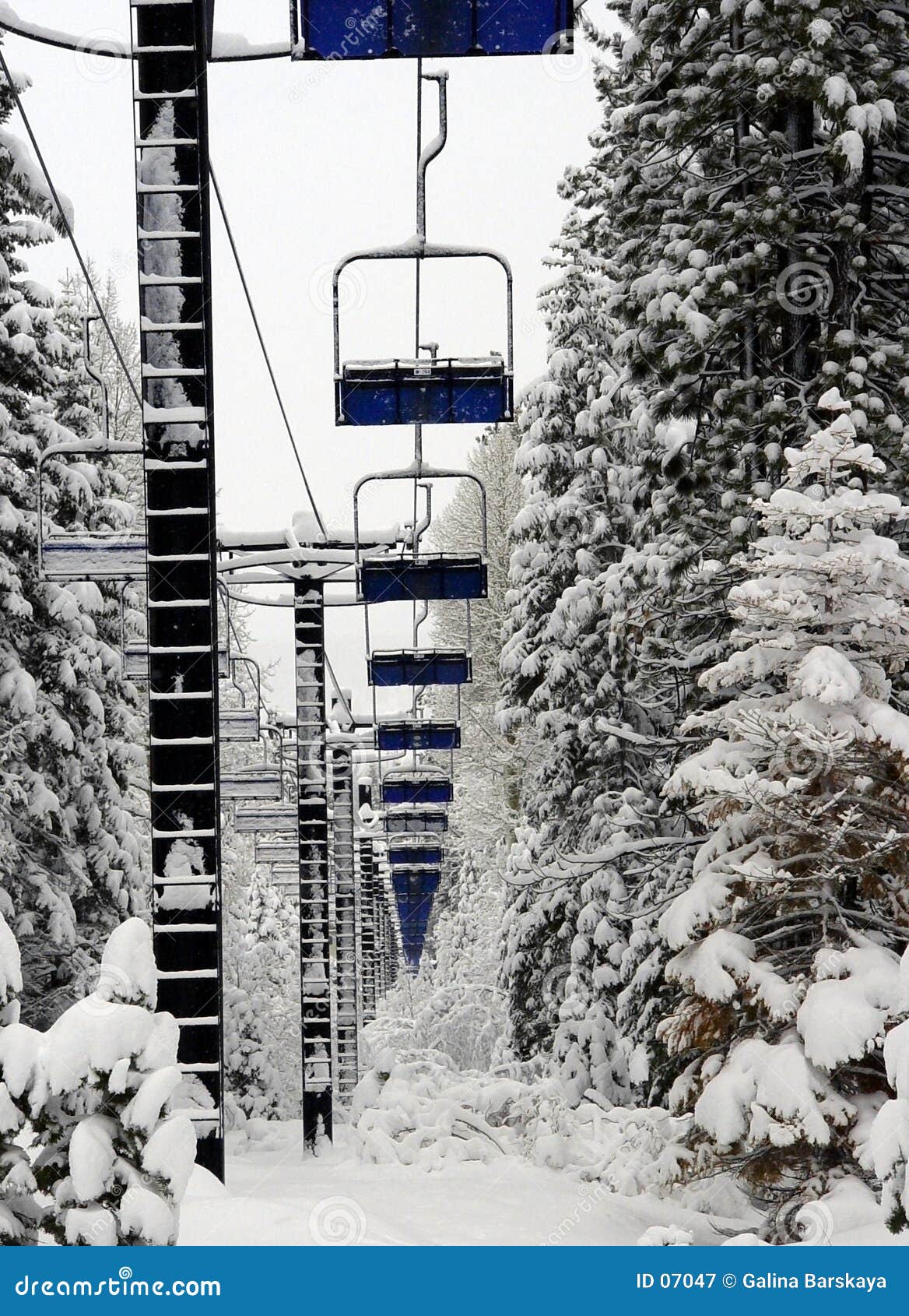 empty ski lift