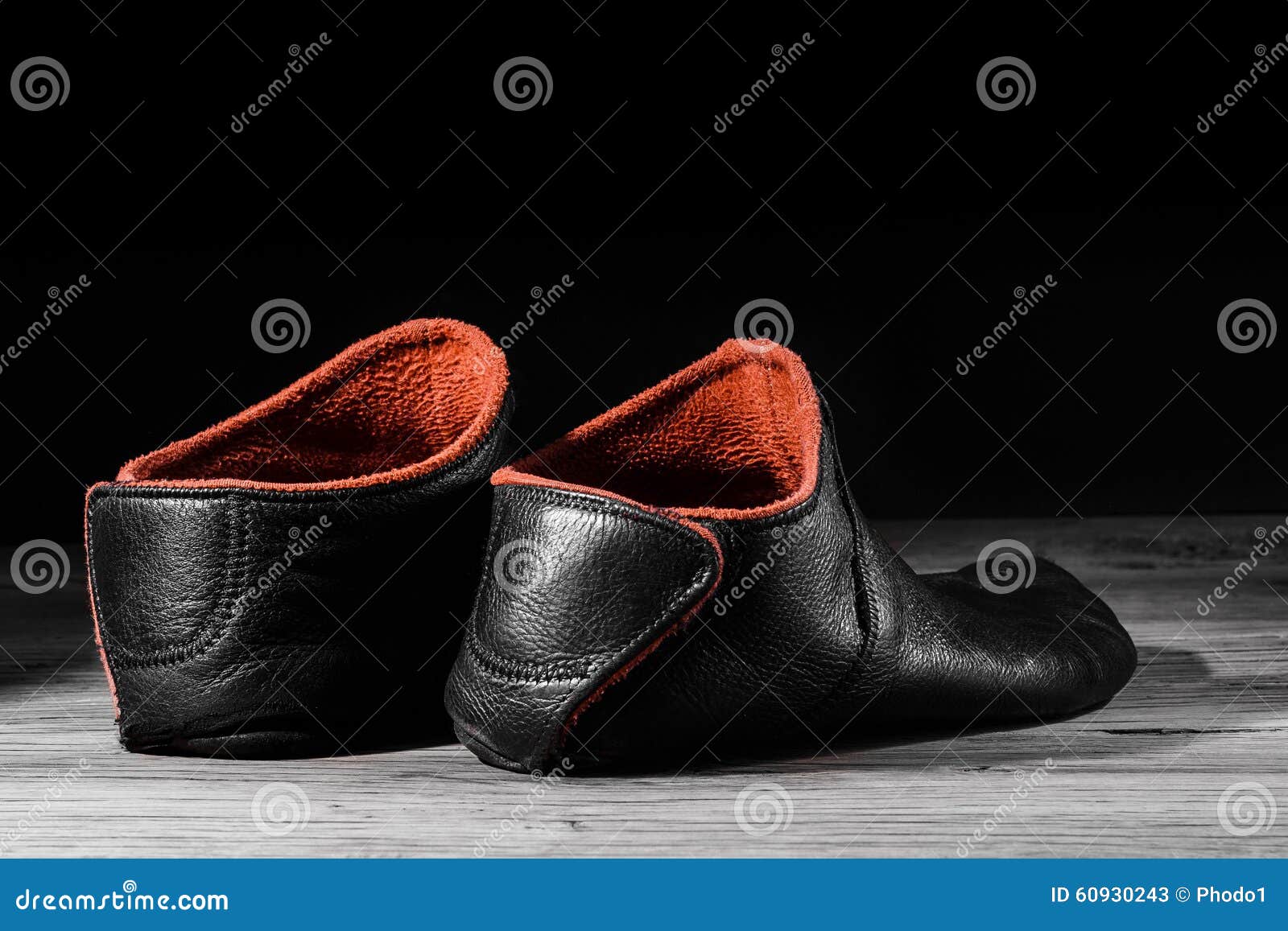 Empty Slipper Shoe Home Special Light. Stock Image - Image of footwear ...