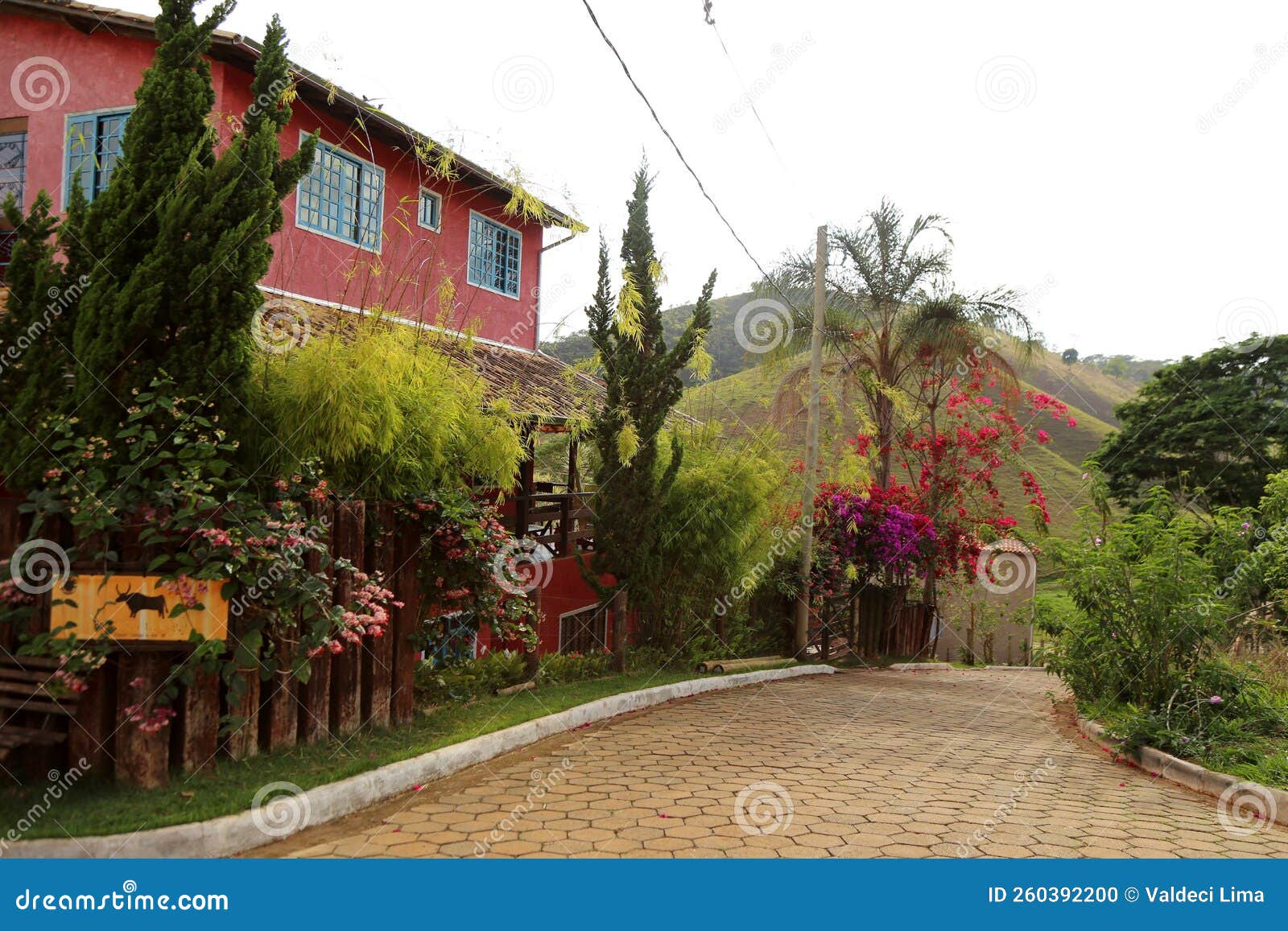 one street of cabeÃÂ§a de boi village in minas gerais
