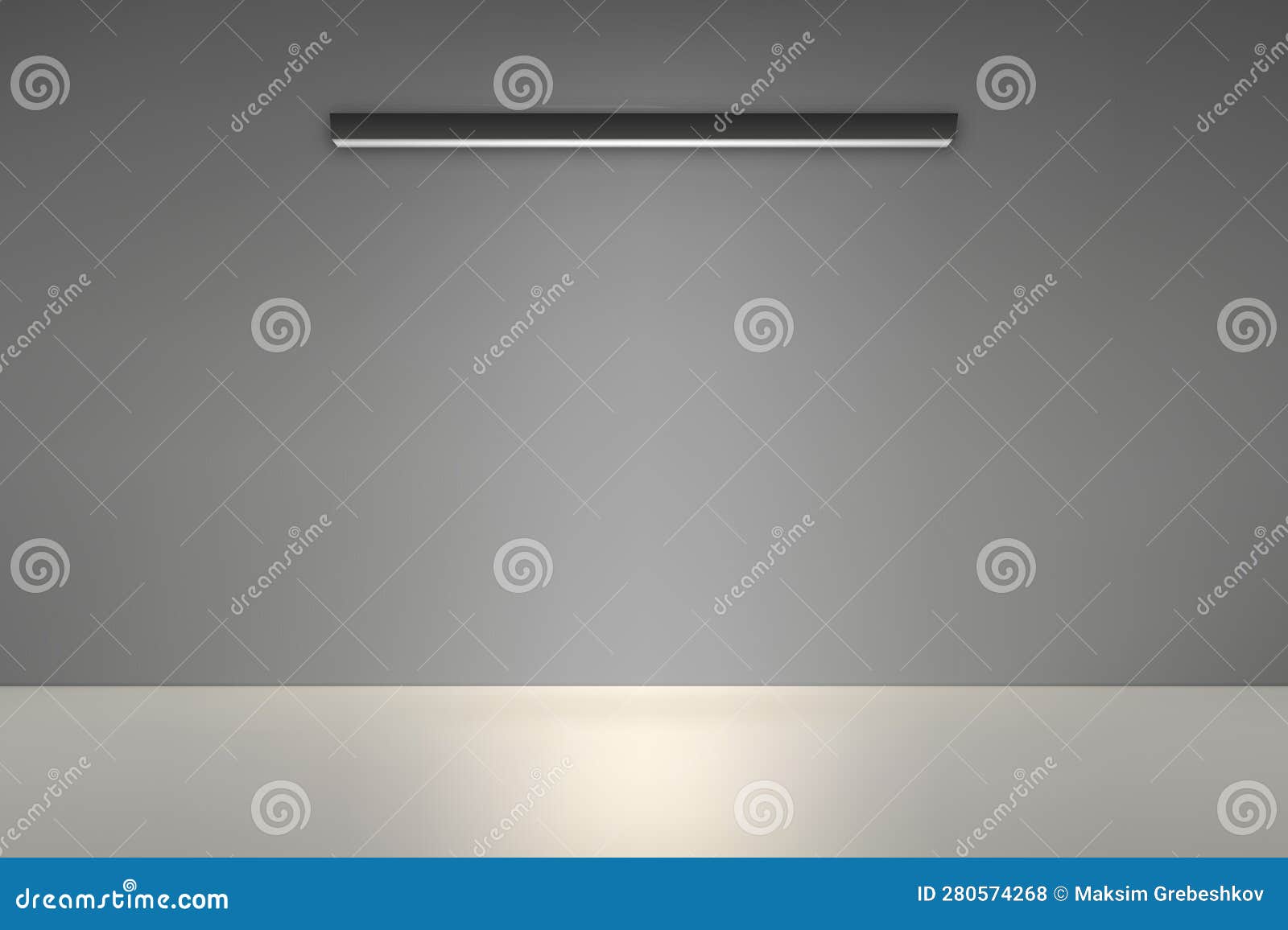 Empty Studio Room Background with Spotlight. Stock Vector