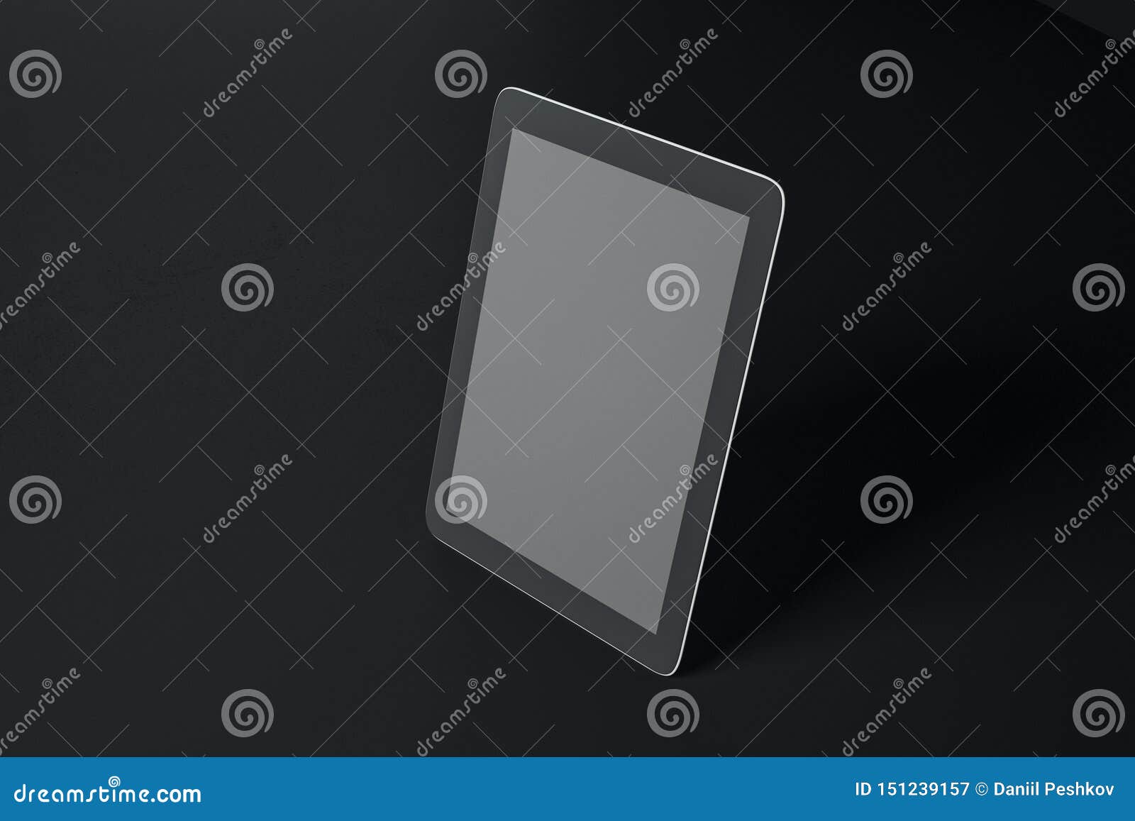 Empty tablet screen stock illustration. Illustration of black 151239157