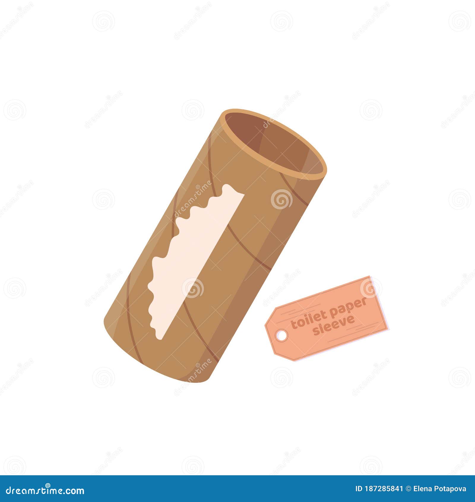 Empty Toilet Paper Tube, Roll. Toilet Paper Run Out. Vector Cartoon Flat  Illustration Isolated on White. Stock Vector - Illustration of idea, paper:  187285841