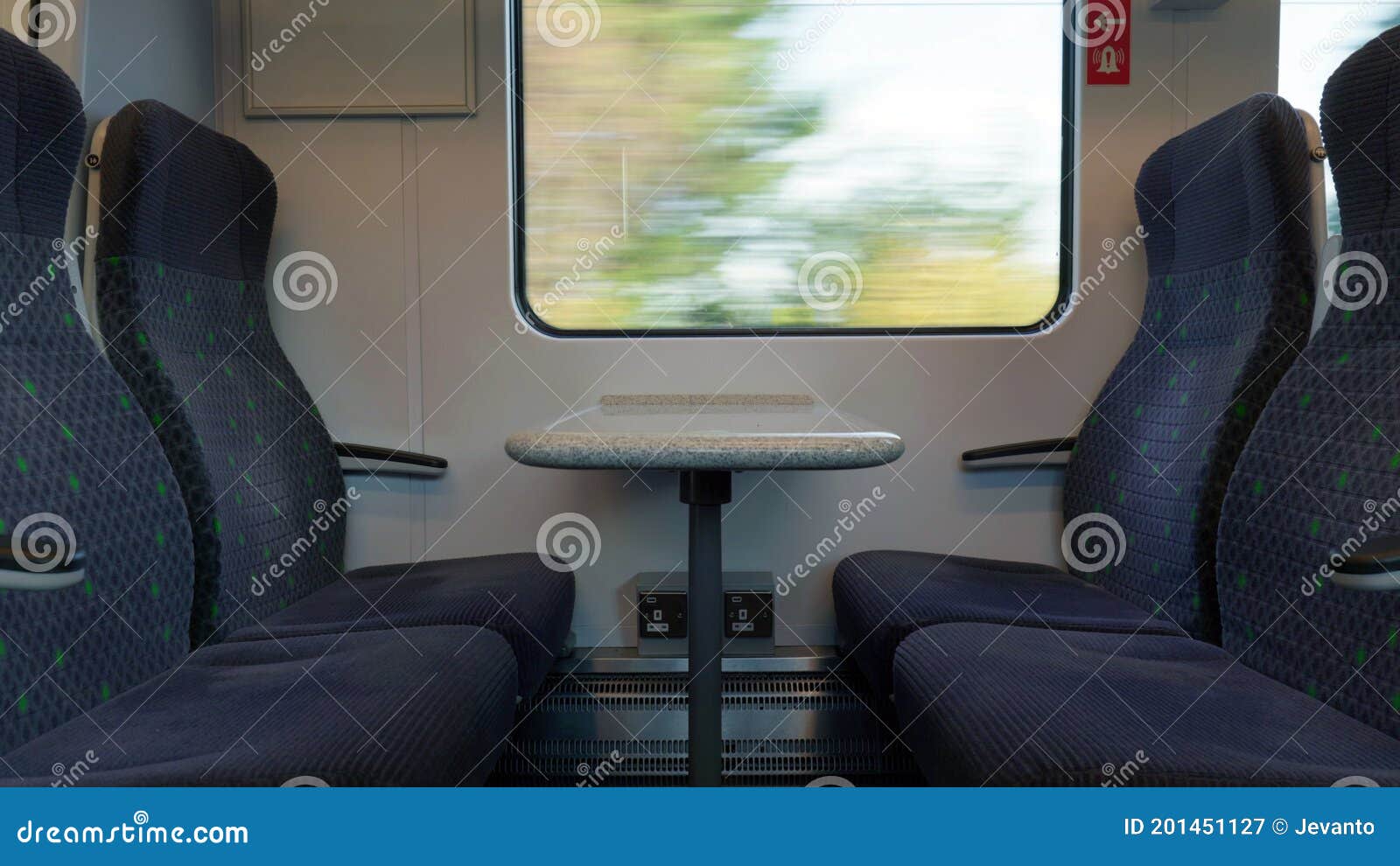 Empty Train Car during Covid19 Lockdown in England Uk Stock Image