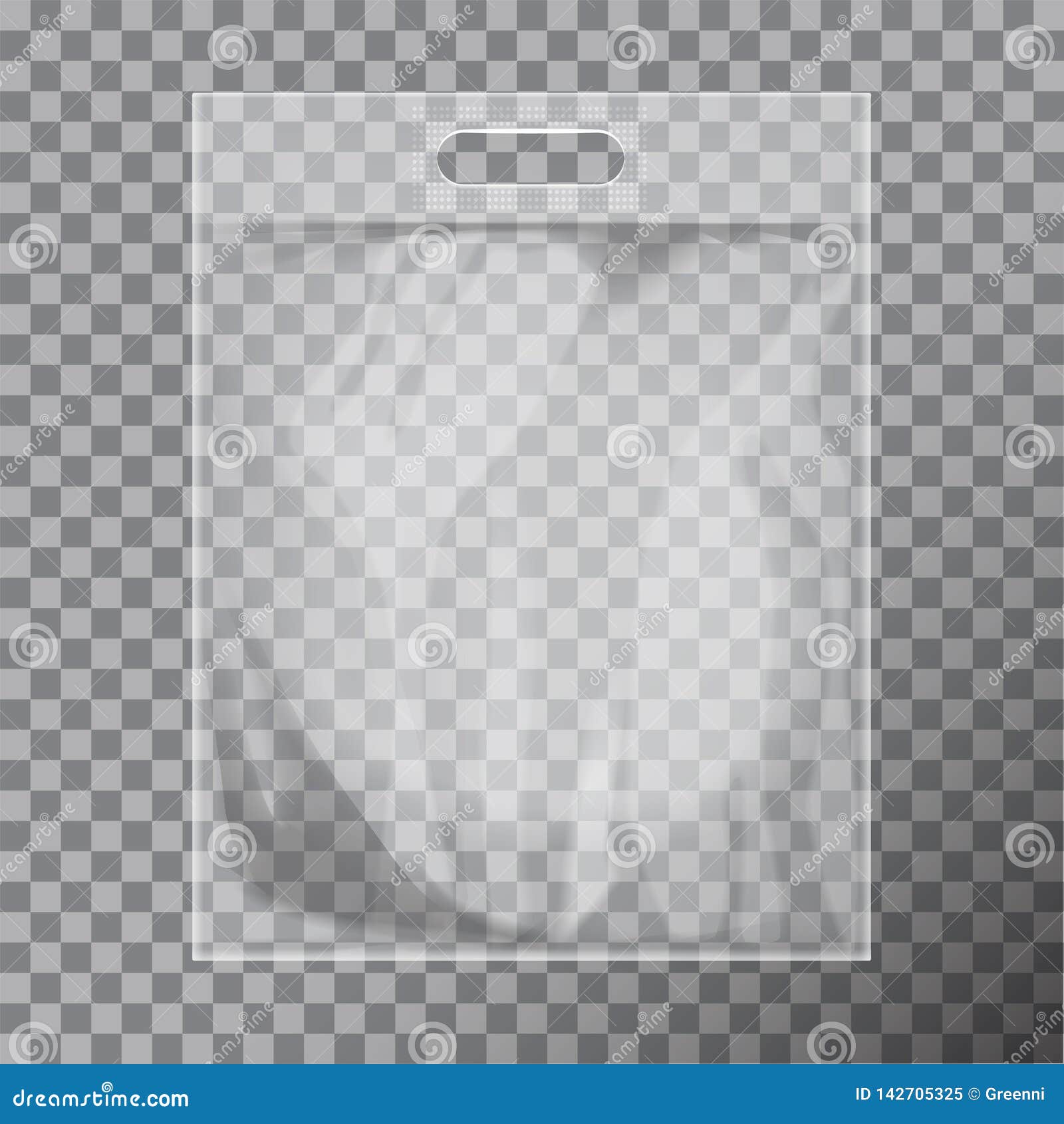 Download Empty Transparent Blank Plastic Bag Mock Up Isolated ...