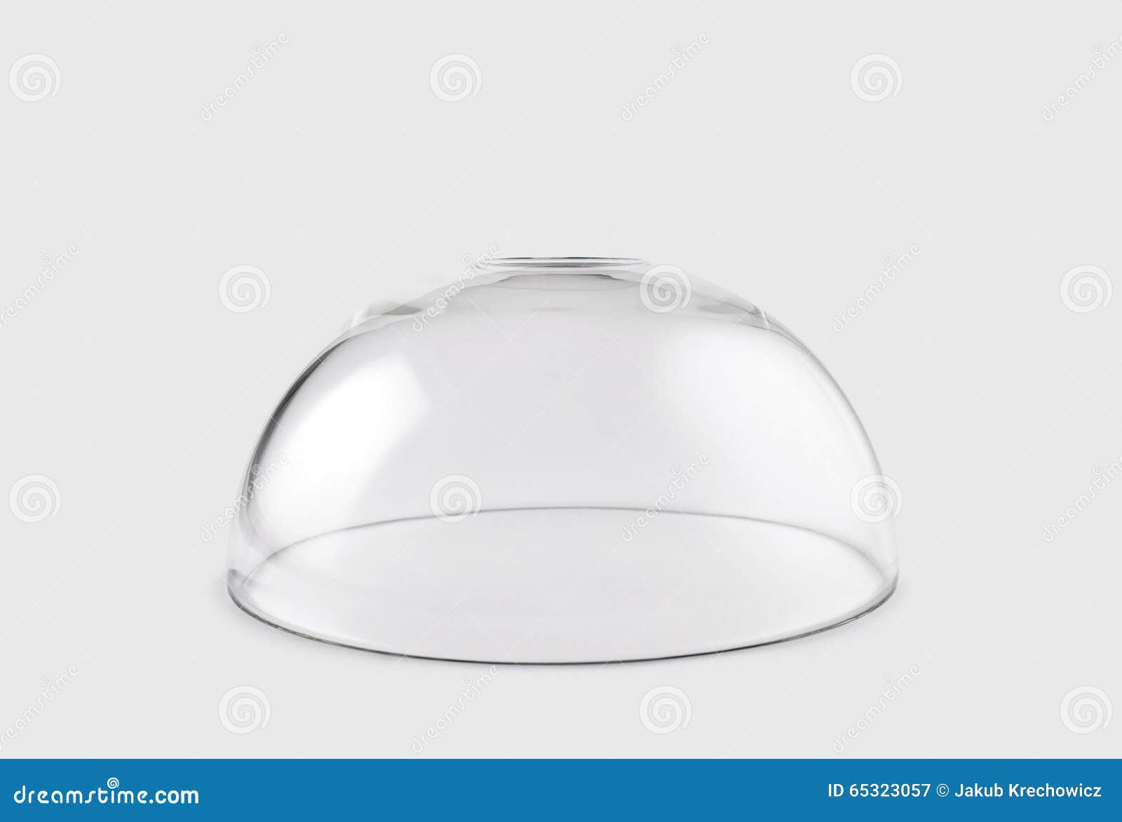 empty transparent glass dome