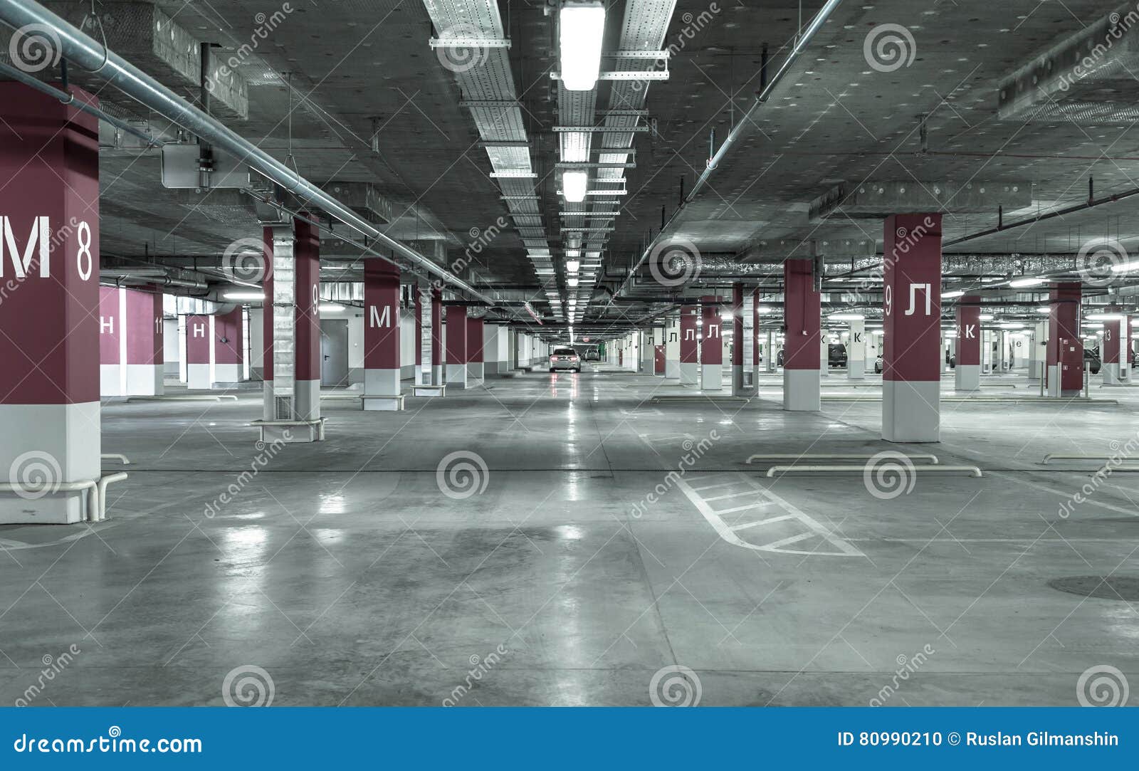 Empty Parking Garage At Night Background, Parking Garage Near Me To Take  Picture Background Image And Wallpaper for Free Download