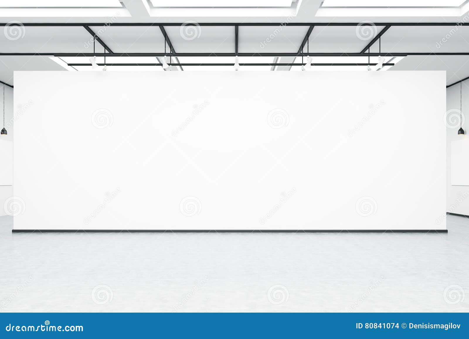 Download Empty Wall In An Exhibition Hall Stock Illustration ...