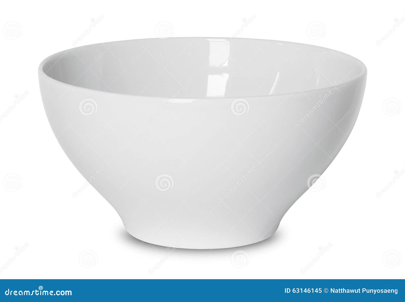 Empty White Bowl Isolated on White Stock Image Image of object, empty