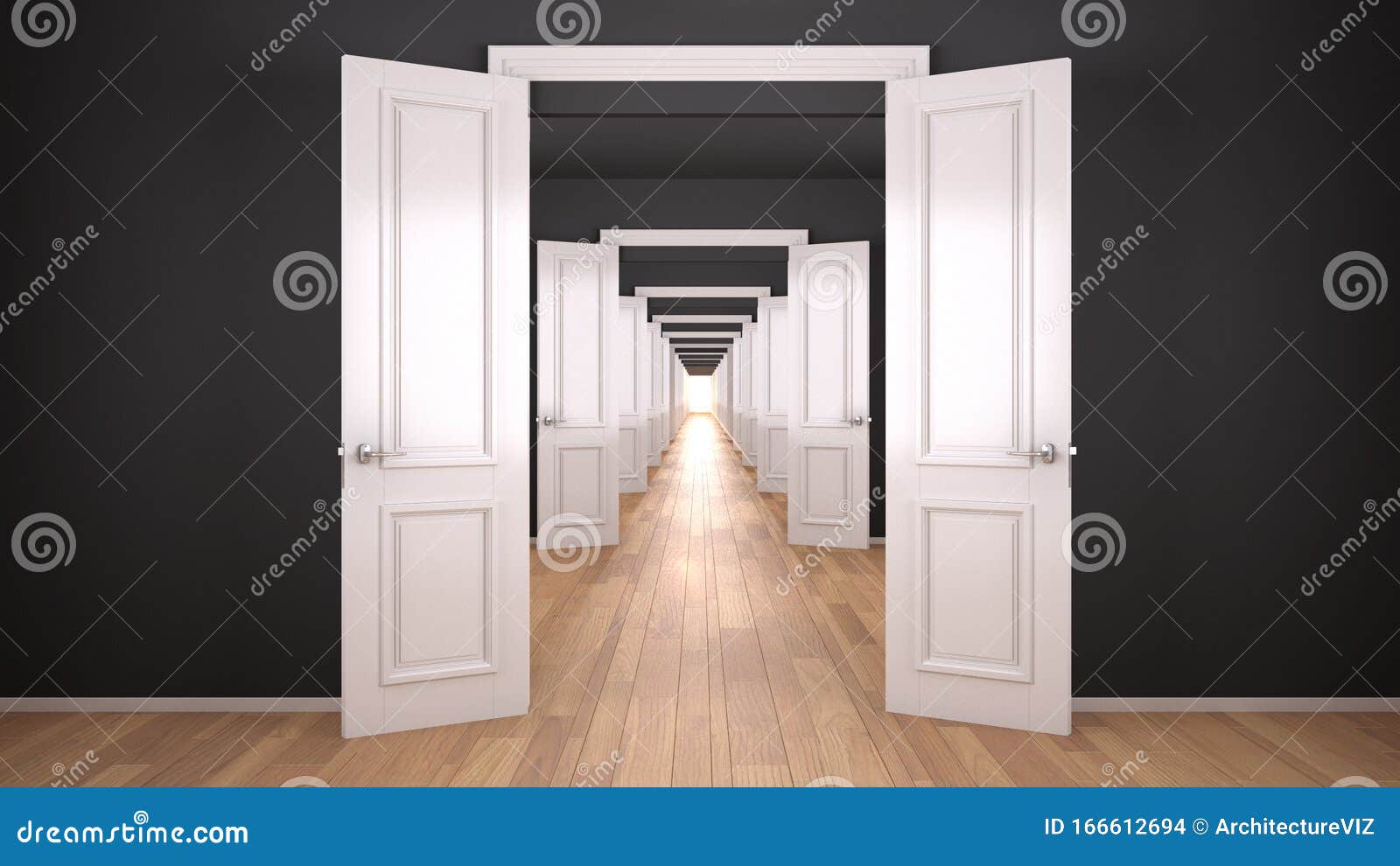 Endless Doors Stock Photography 681944