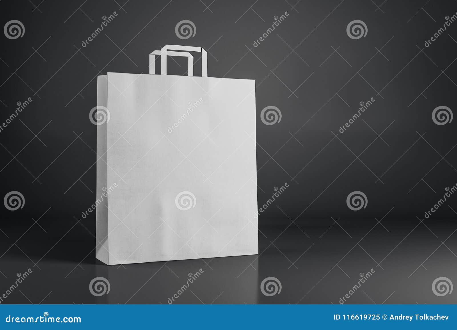 Download Empty white shopping bag stock illustration. Illustration of bags - 116619725