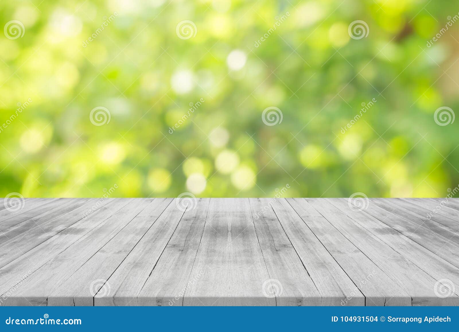 Empty White Wood Table Top on Nature Green Blurred Background,sp Stock  Photo - Image of blurred, fresh: 104931504