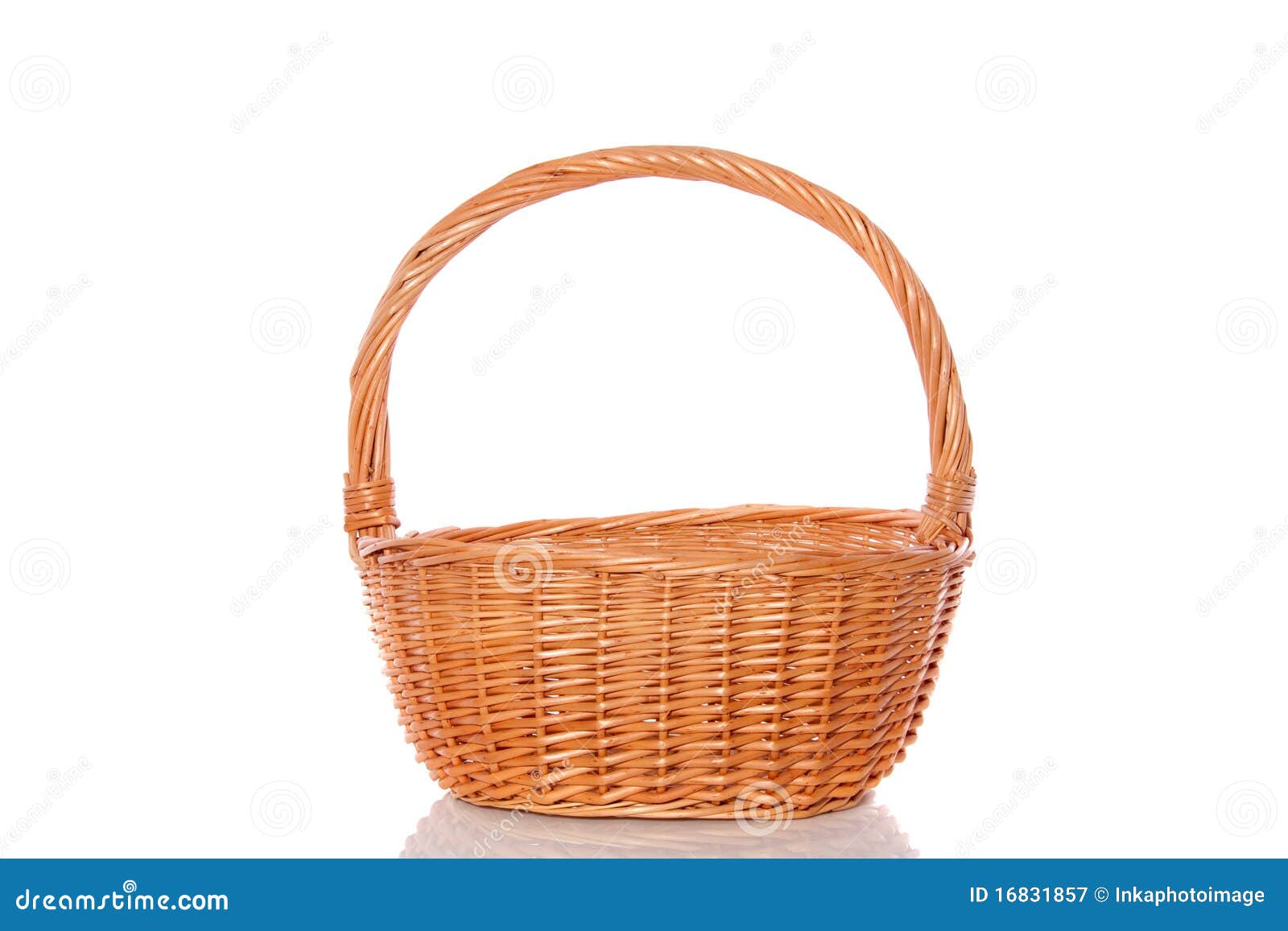 Handmade Empty Wooden Basket Stock Photo, Picture and Royalty Free Image.  Image 30889865.