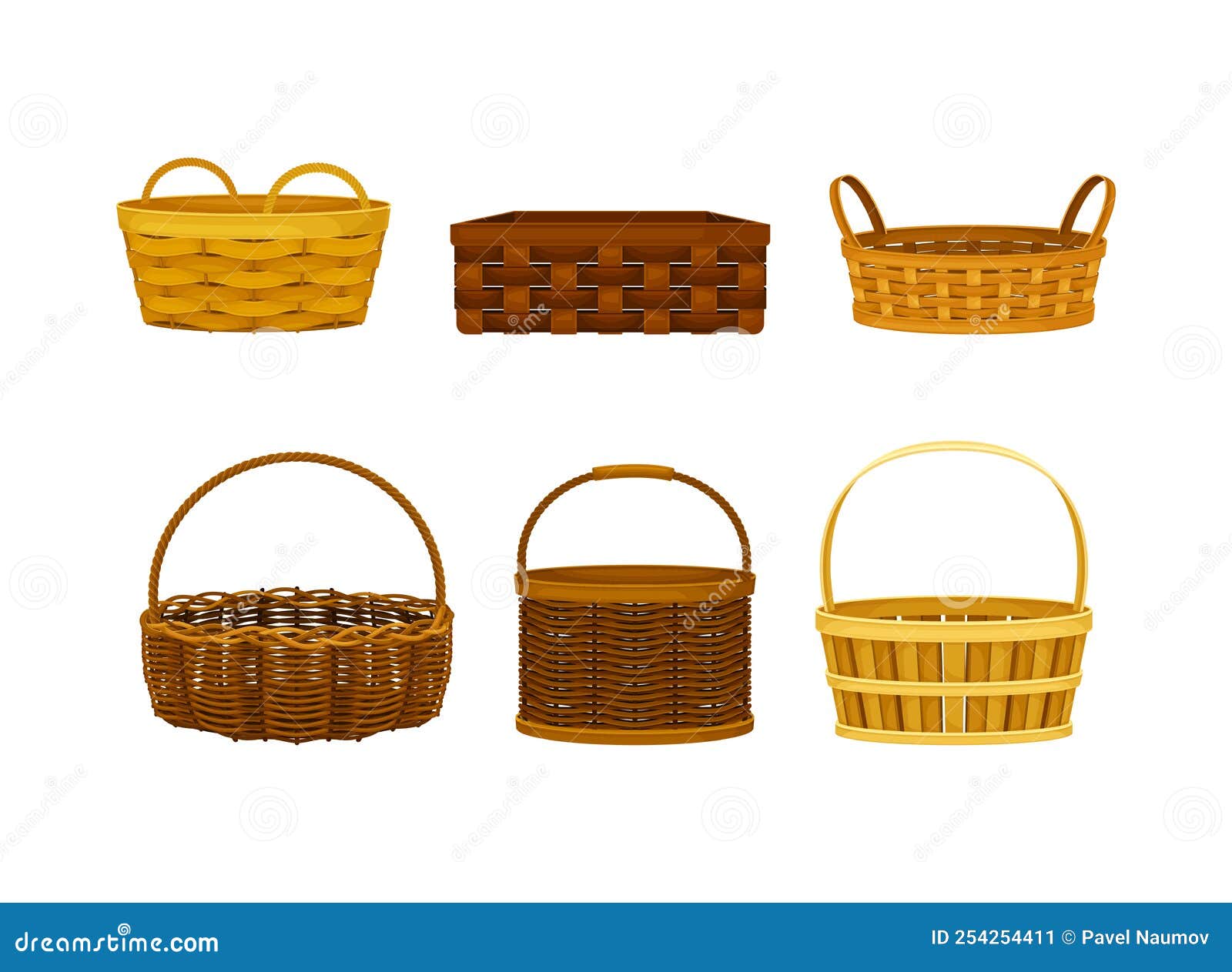 Empty Wicker Baskets Set. Handcraft Containers for Picnic, Easter, Countryside or Home Decor Cartoon Vector Illustration Stock Vector - Illustration of easter, wood: 254254411 Empty Wicker Baskets Set. Handcraft Containers for Picnic, Easter, Countryside or Home Decor Cartoon Vector Illustration Stock Vector - Illustration of easter, wood: 254254411