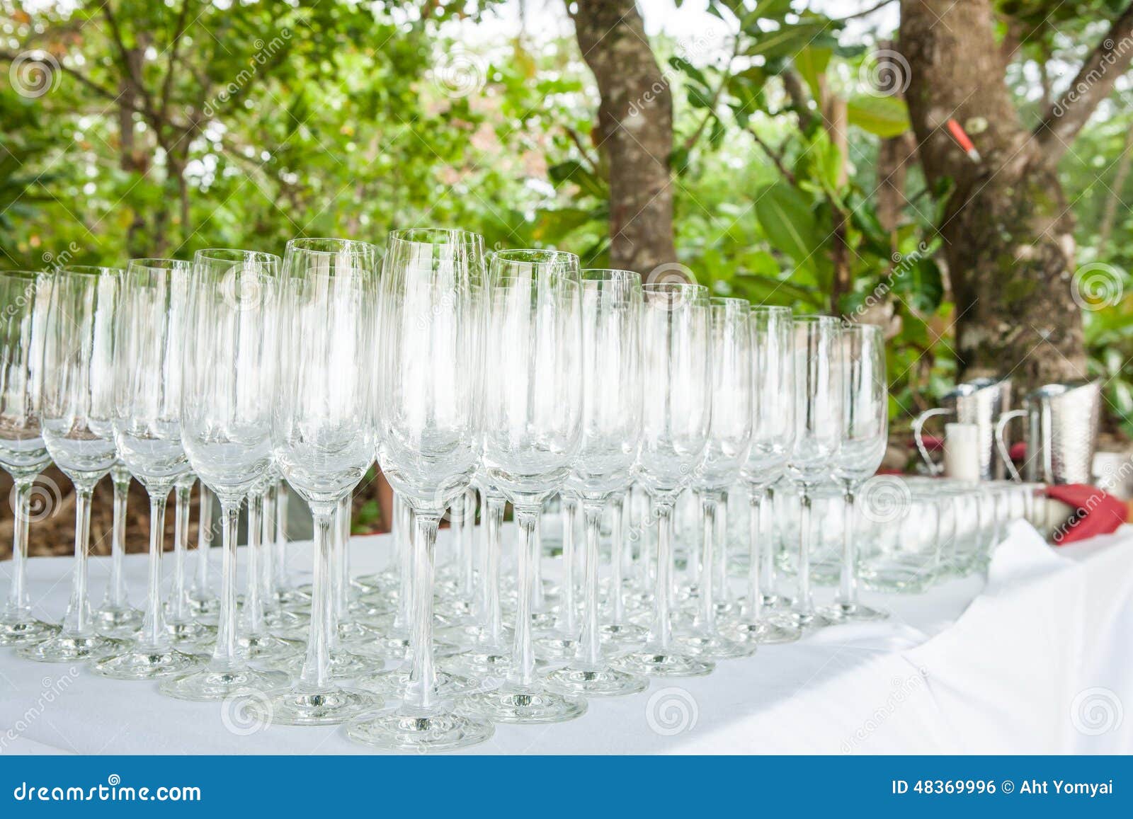 Empty wine glass stock photo. Image of ceremony, party 48369996